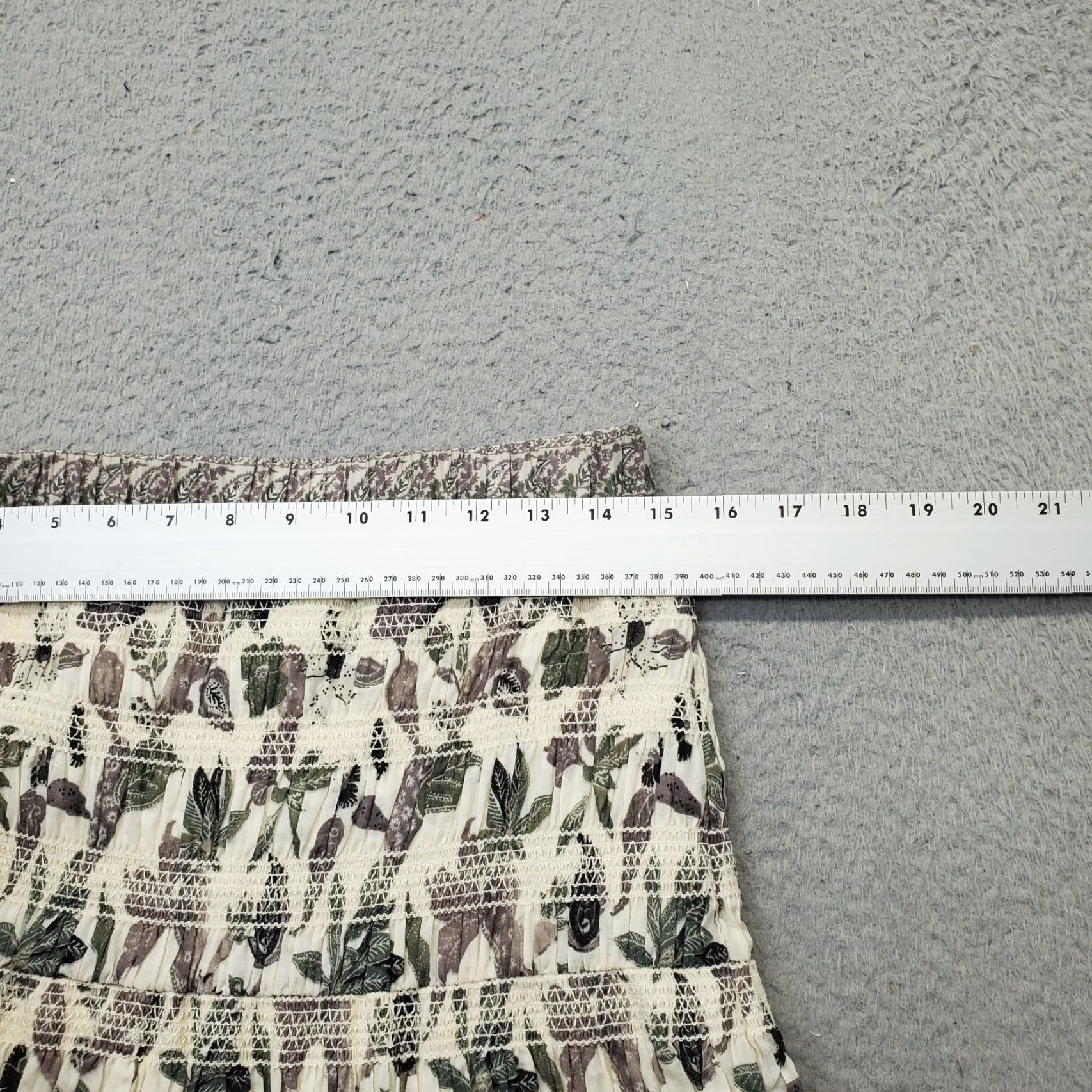 Tory Burch Tory Burch Womens Skirt 4 Midi Leaf Print Elastic Waist UVUC? Size 27" / US 4 / IT 40 - 4 Thumbnail