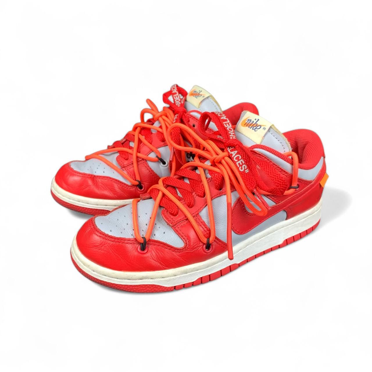 Nike × Off-White Nike x Off-White Dunk low Red Size US 5 / EU 37 - 4 Thumbnail