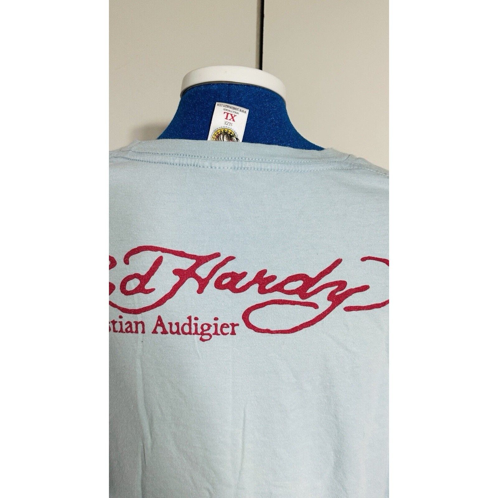 Ed Hardy Vintage Ed Hardy By Christian Audigier Shirt Mens Large Blue Size US L / EU 52-54 / 3 - 5 Thumbnail