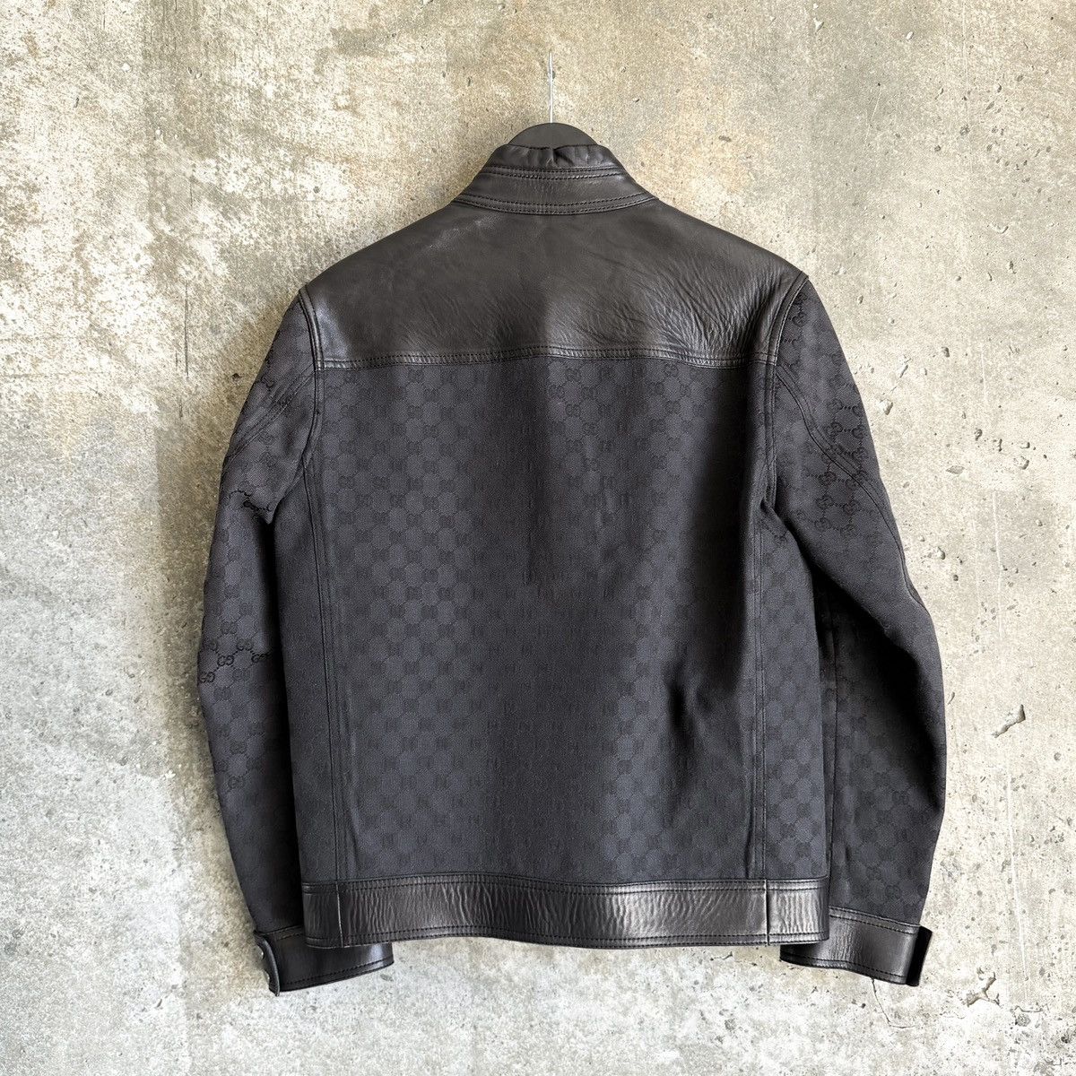 Gucci Gucci By Tom Ford GG Monogram Leather Moto Jacket Size US S / EU 44-46 / 1 - 3 Thumbnail