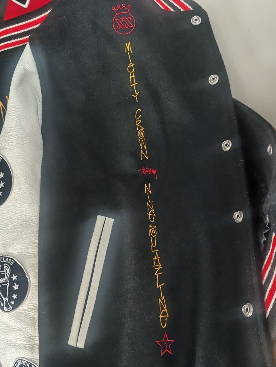 Stussy Stussy x Nine Rulaz Line x Mighty Crown Varsity Jacket Size US L / EU 52-54 / 3 - 7 Thumbnail