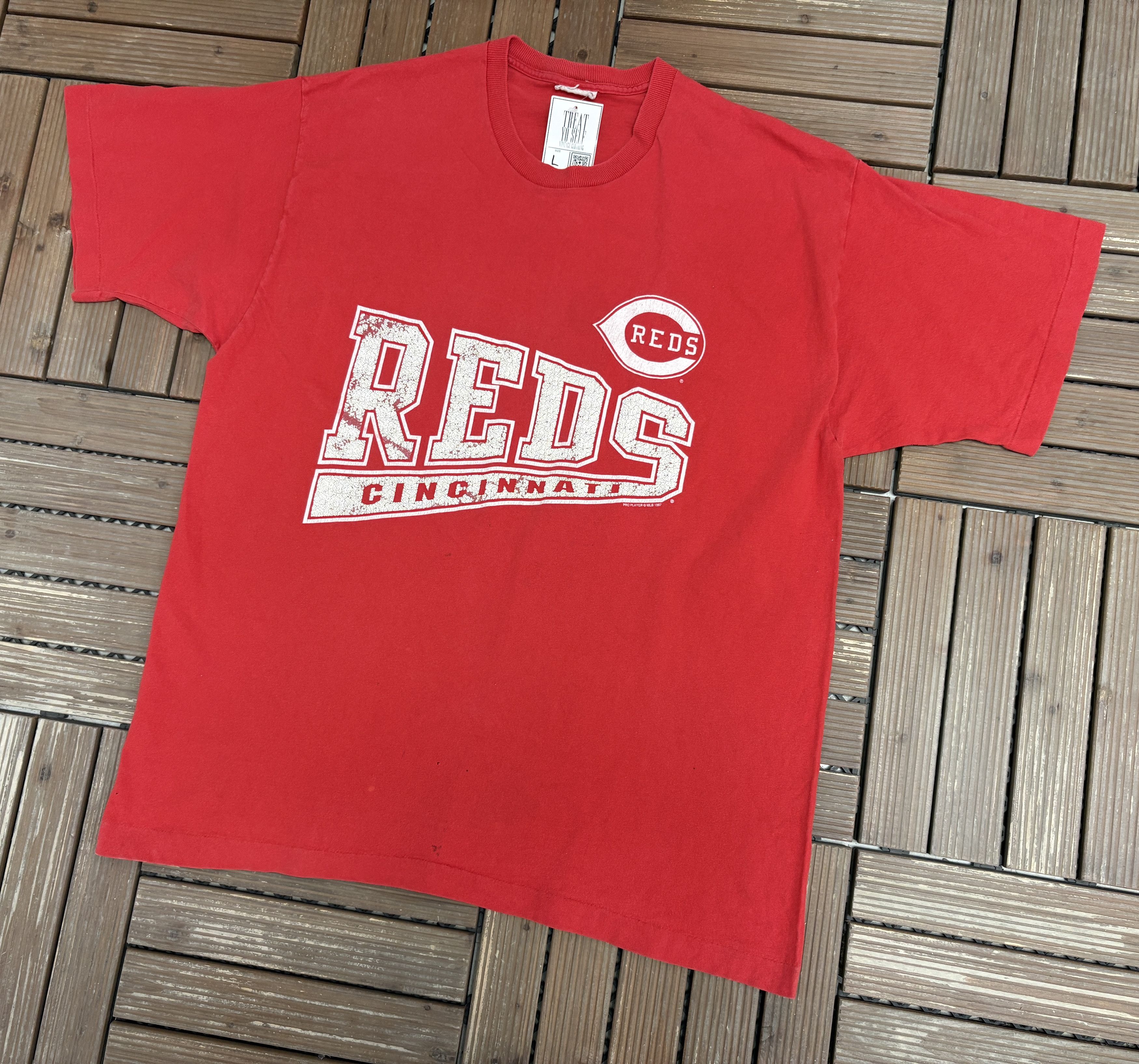 Vintage Cincinnati Reds Vintage Red T-Shirt Tee Size US XL / EU 56 / 4 - 4 Thumbnail