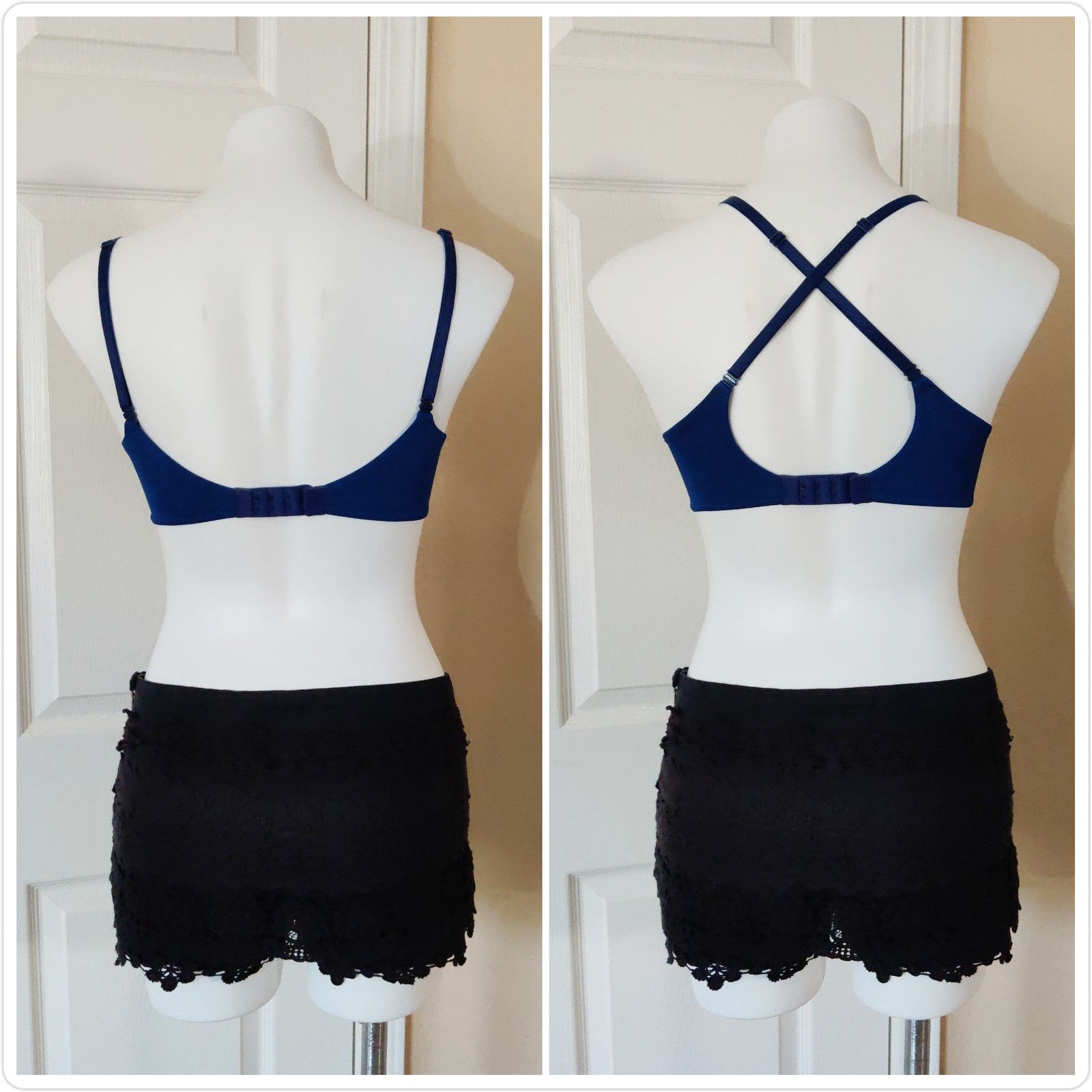 Victoria's Secret Victoria's Secret Uplift Semi Demi Bra blue sz 32D Size ONE SIZE - 4 Thumbnail