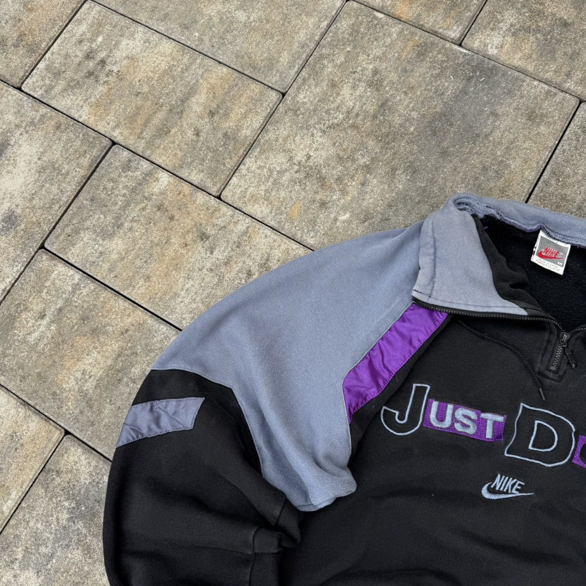 Nike Rare Vintage 90’s Nike JUST DO IT Half Zip Hoodie Y2K logo Size US M / EU 48-50 / 2 - 6 Thumbnail
