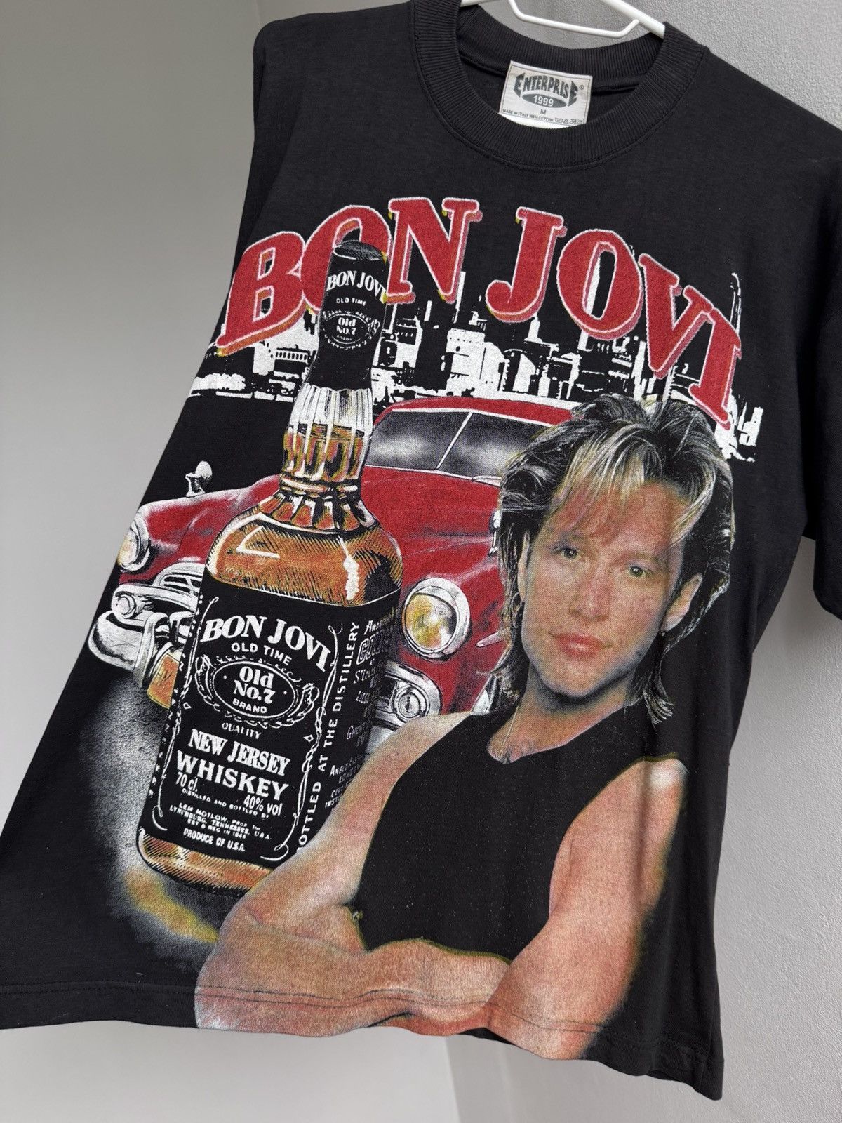 Band Tees Bon Jovi 1999 Vintage 90s Overprinted T Shirt Tee Band Tees Size US M / EU 48-50 / 2 - 4 Thumbnail