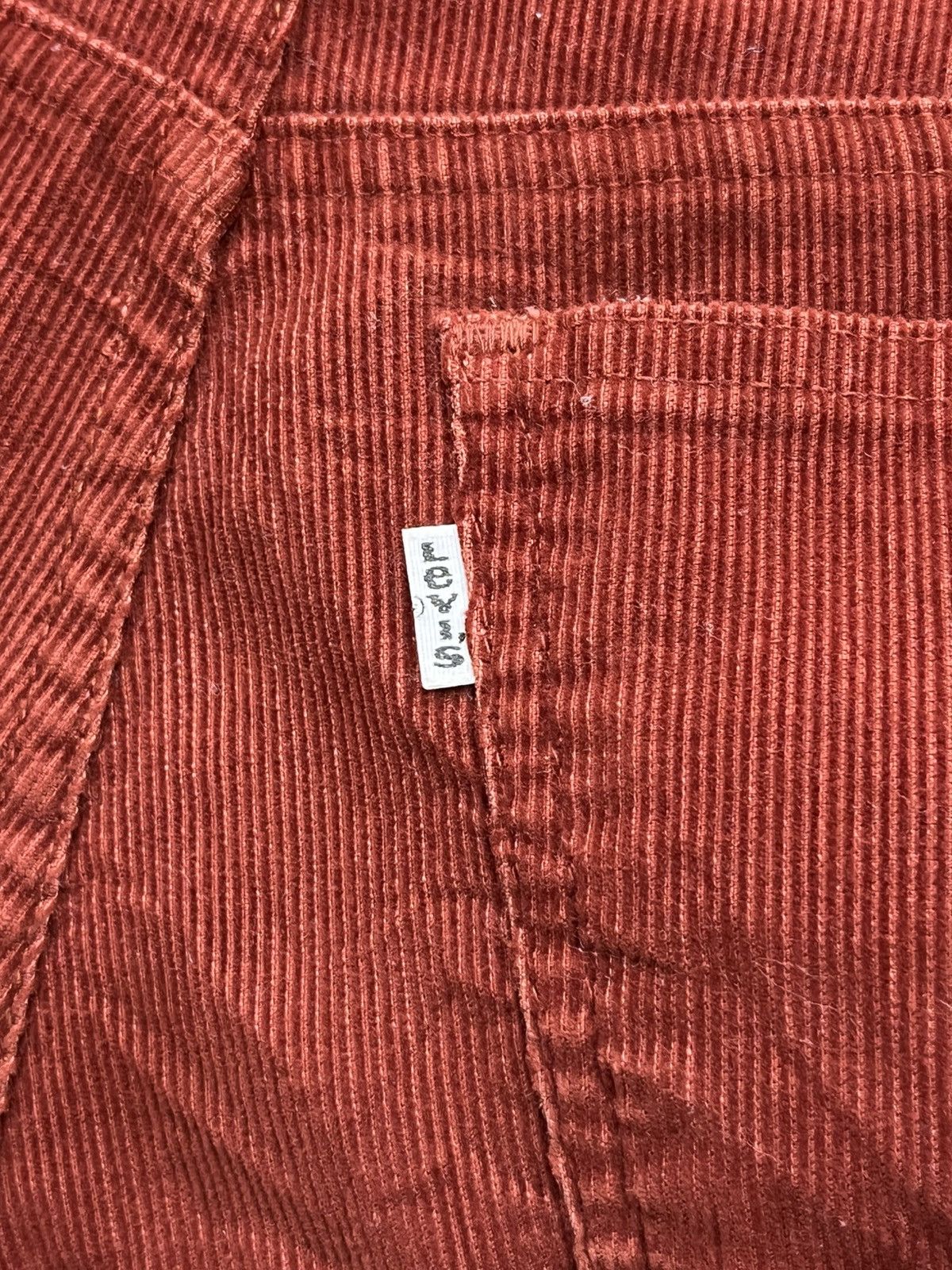 Levi's Vintage Clothing VTG 1982 Levi's 663 White Tab Corduroy Rust Talon 42 Zip USA Size 30" / US 8 / IT 44 - 7 Thumbnail