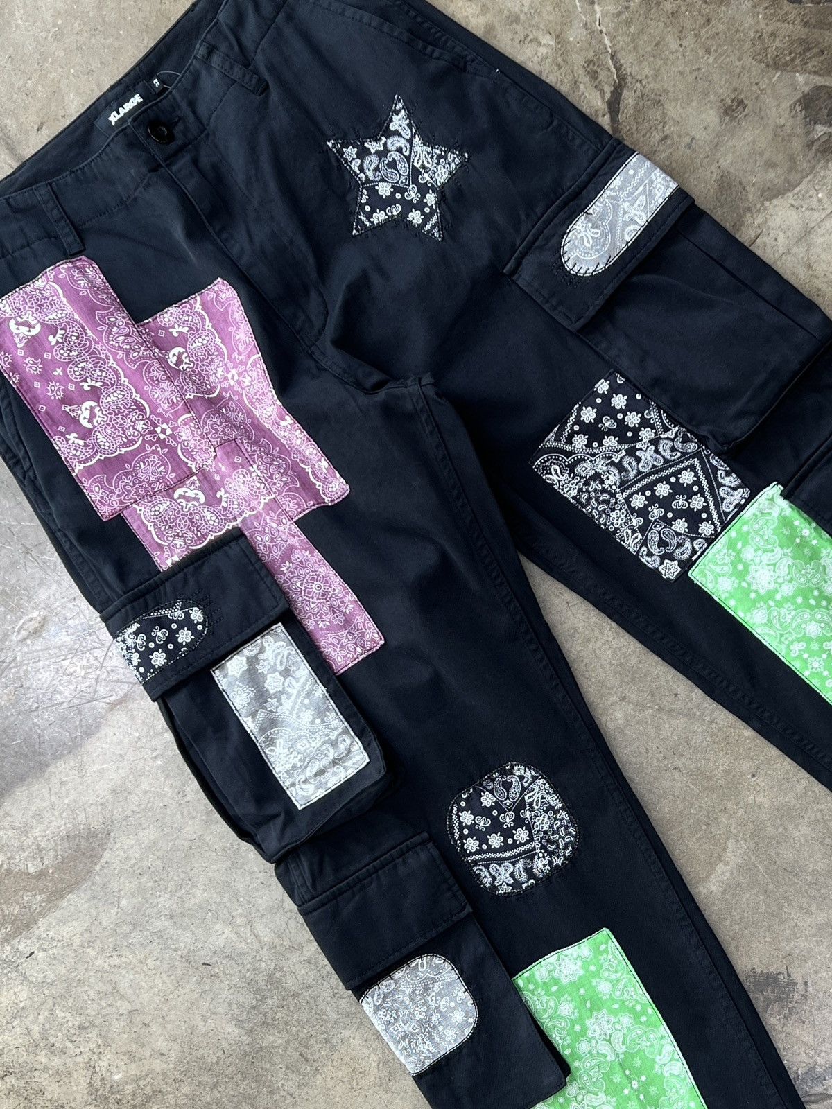 Xlarge Xlarge Patchwork Cargo Black Sz. 34 Size US 34 / EU 50 - 1 Thumbnail