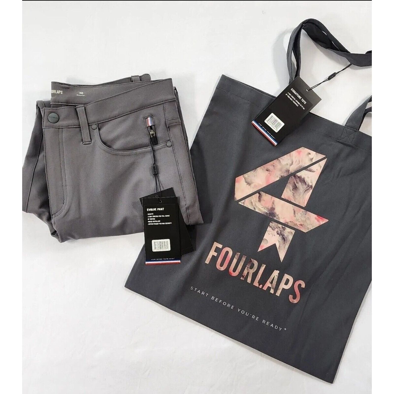Anthropologie Fourlaps Evolve Pant Graphite Athletic Workout Joggers sz 14 Size 36" / US 14 / IT 50 - 7 Thumbnail