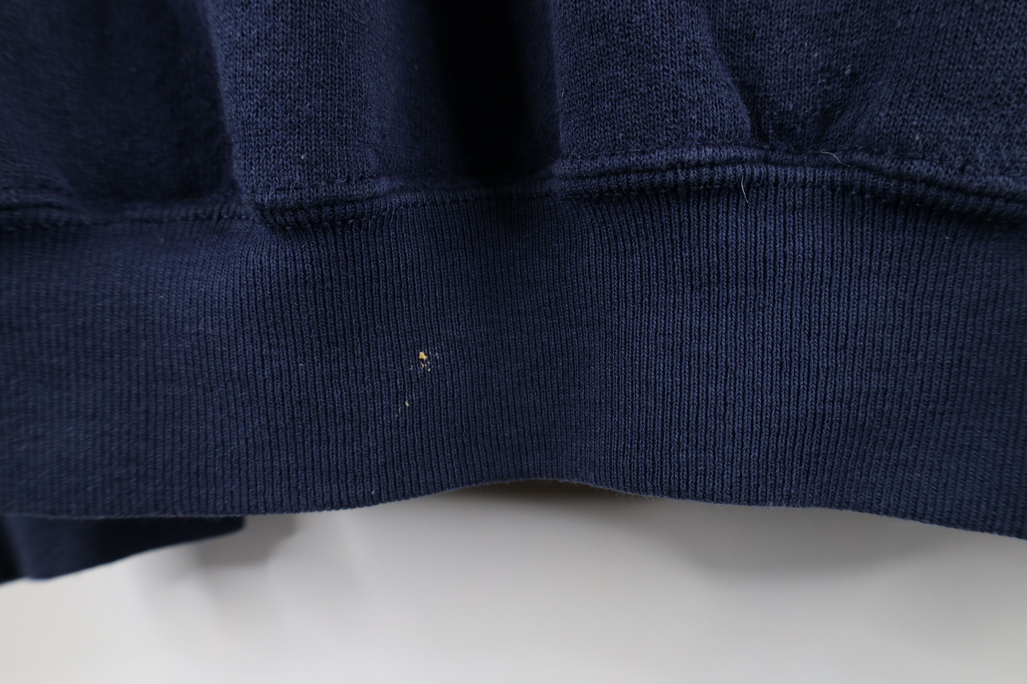 Vintage Vintage 90s Streetwear Blank Full Zip Hoodie Sweatshirt Blue Size US M / EU 48-50 / 2 - 11 Thumbnail