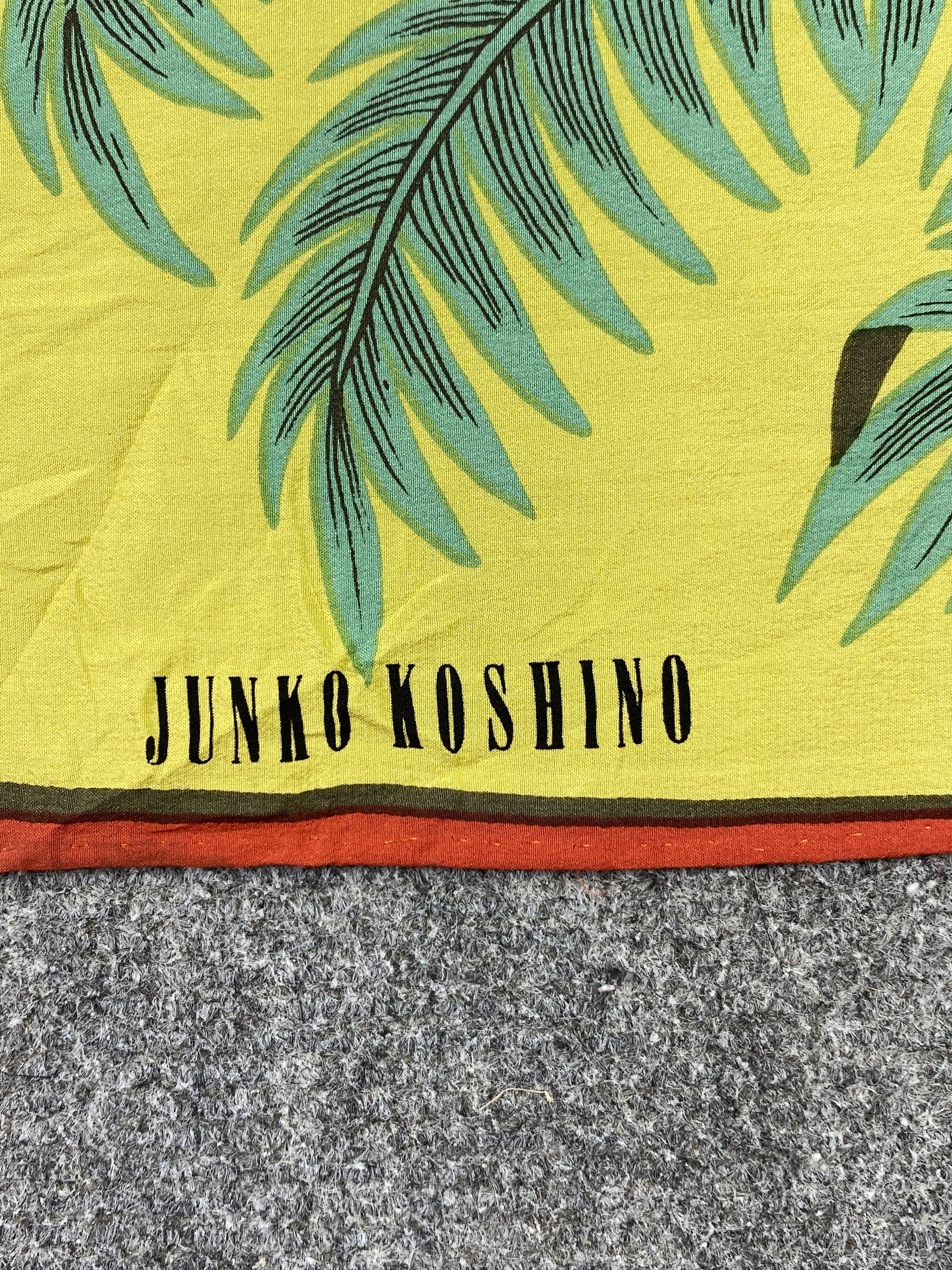 Other Vintage Junko Koshino Silk Scarf / Silk Shawl SN0273 Size ONE SIZE - 4 Thumbnail