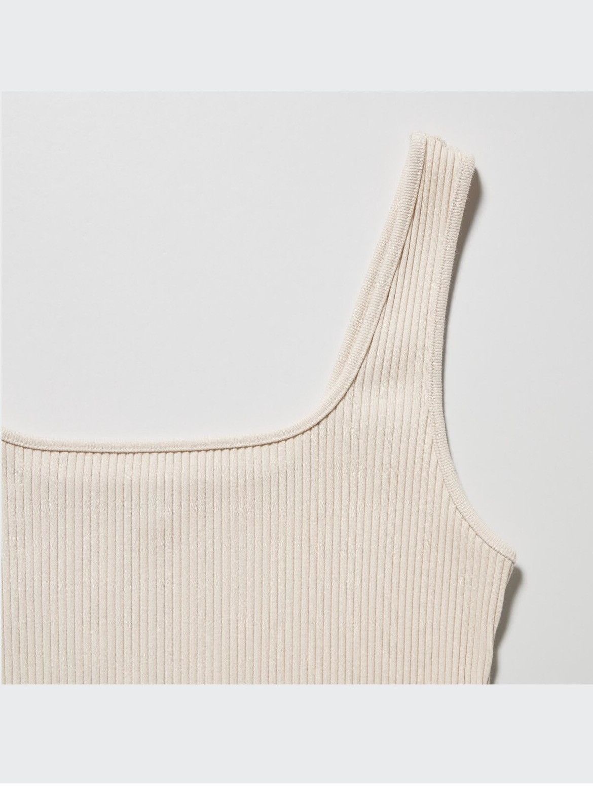 Uniqlo Uniqlo Ribbed Square Neck Sleeveless Dress sz S Size S / US 4 / IT 40 - 2 Thumbnail
