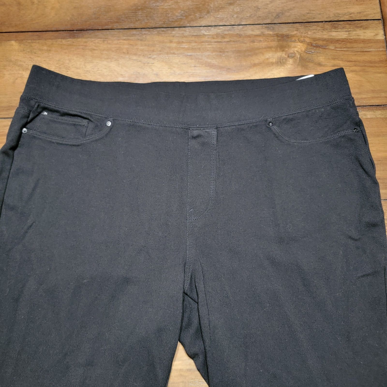 Seven 7 Seven7 Black Leggings w/ Faux Front Pockets - Size XXL Size 37" - 2 Thumbnail