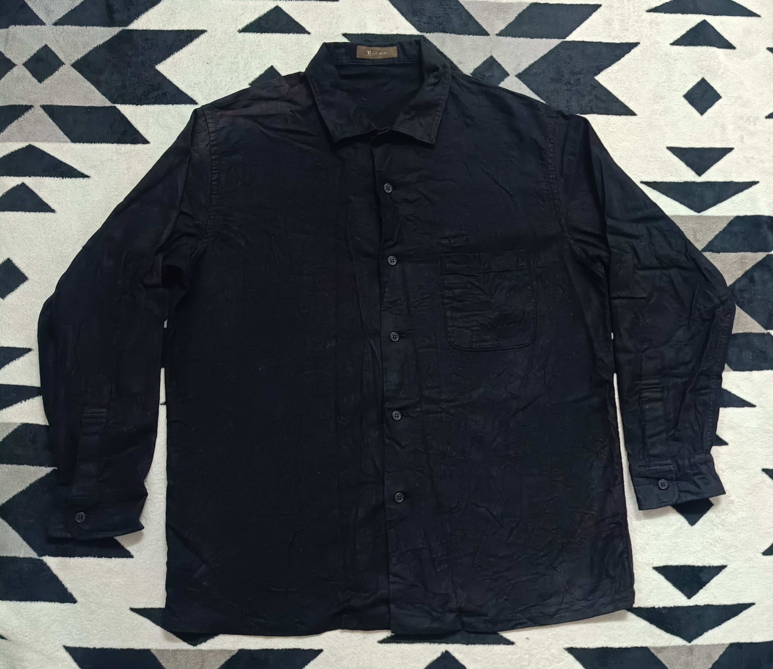 Yohji Yamamoto 🔥🔥Rare Yohji Yamamoto Long Sleeve Shirt Cotton Faded Black Size US L / EU 52-54 / 3 - 2 Thumbnail