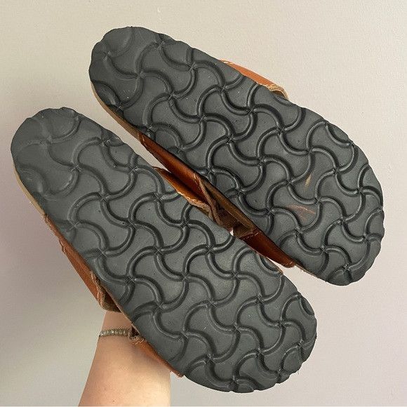 Roots × Vintage Vintage Roots Leather Slide Sandals - fits like 6US 🇨🇦 Size US 6 / IT 36 - 8 Thumbnail