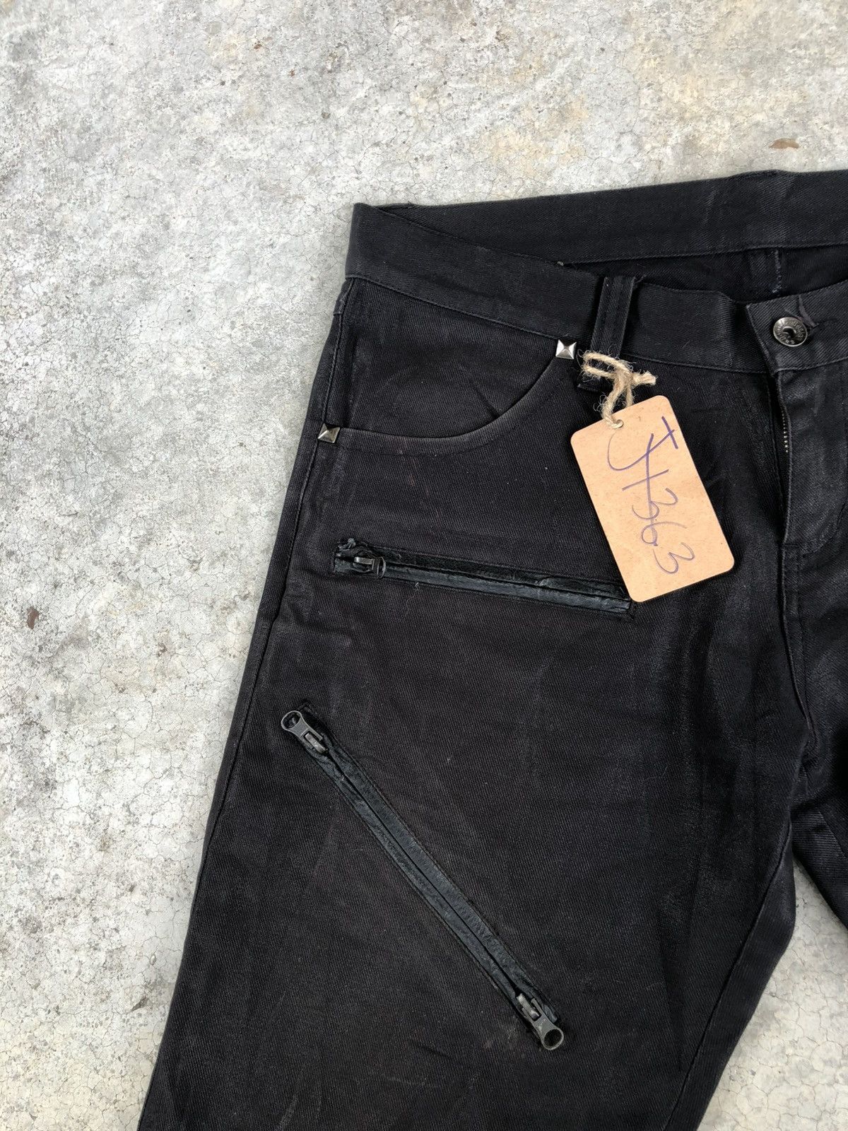 If Six Was Nine Semantic Design Flared Jeans Wax Jeans Size US 32 / EU 48 - 19 Thumbnail