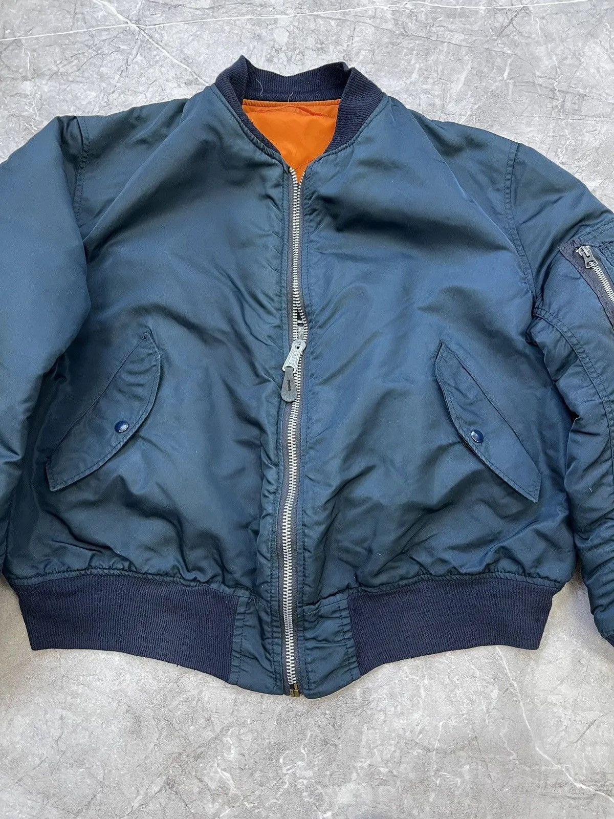 Other 90s navy alpha industries bomber jacket Kanye west style Size US L / EU 52-54 / 3 - 3 Thumbnail
