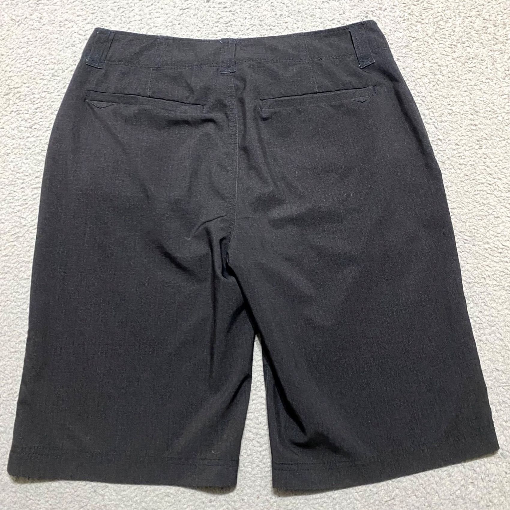 Vintage Buckle Mens Shorts Gray 31 Inseam 11" Regular Pockets Zip Button Polyester Outdoor Chino Pocketed Casual Accessories Adults Medium Size US 31 - 2 Thumbnail