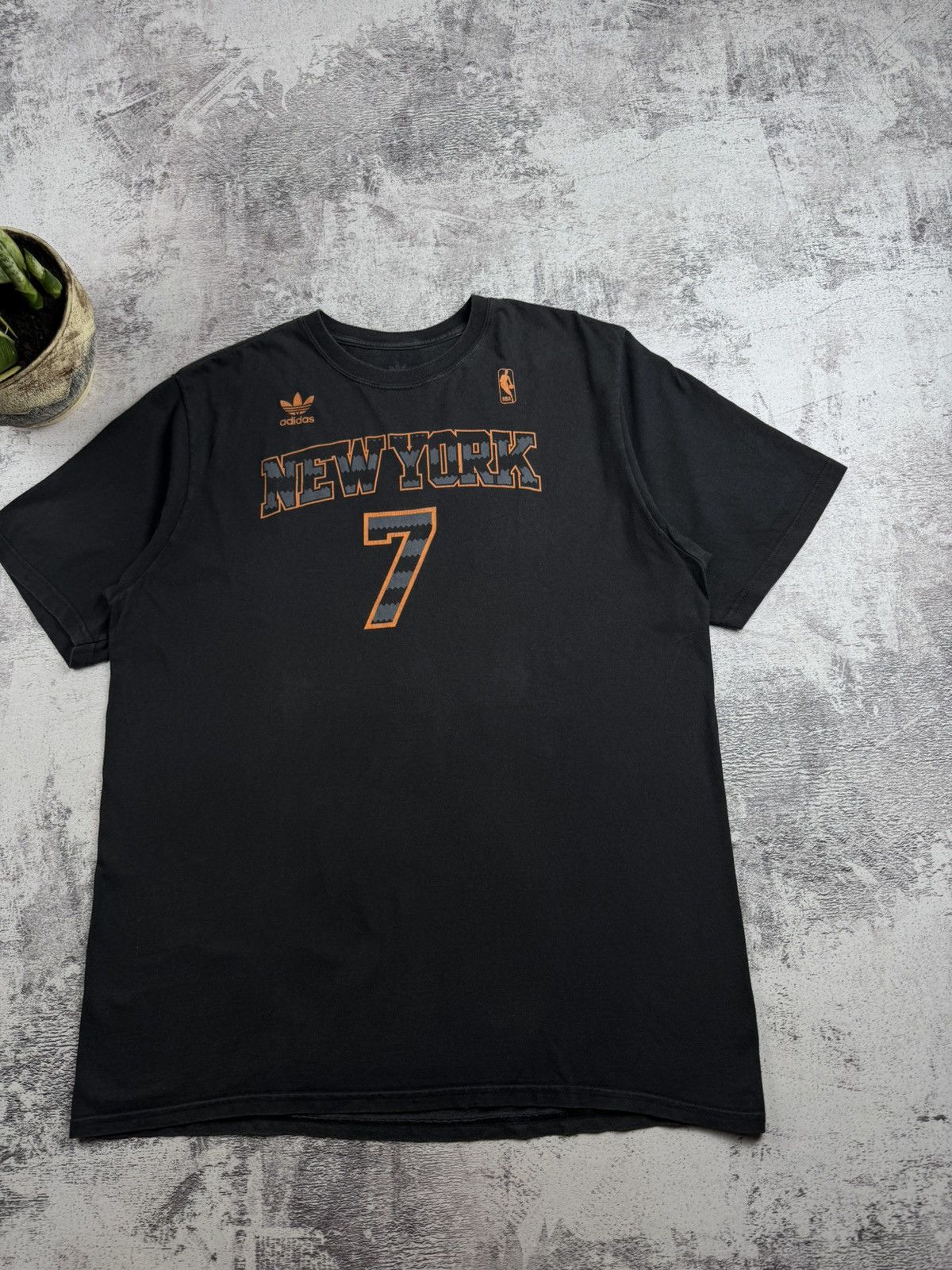 Adidas New York Knicks NBA Basketball #7 Carmelo Anthony Cotton Jersey T Shirt Top Size US XL / EU 56 / 4 - 4 Thumbnail