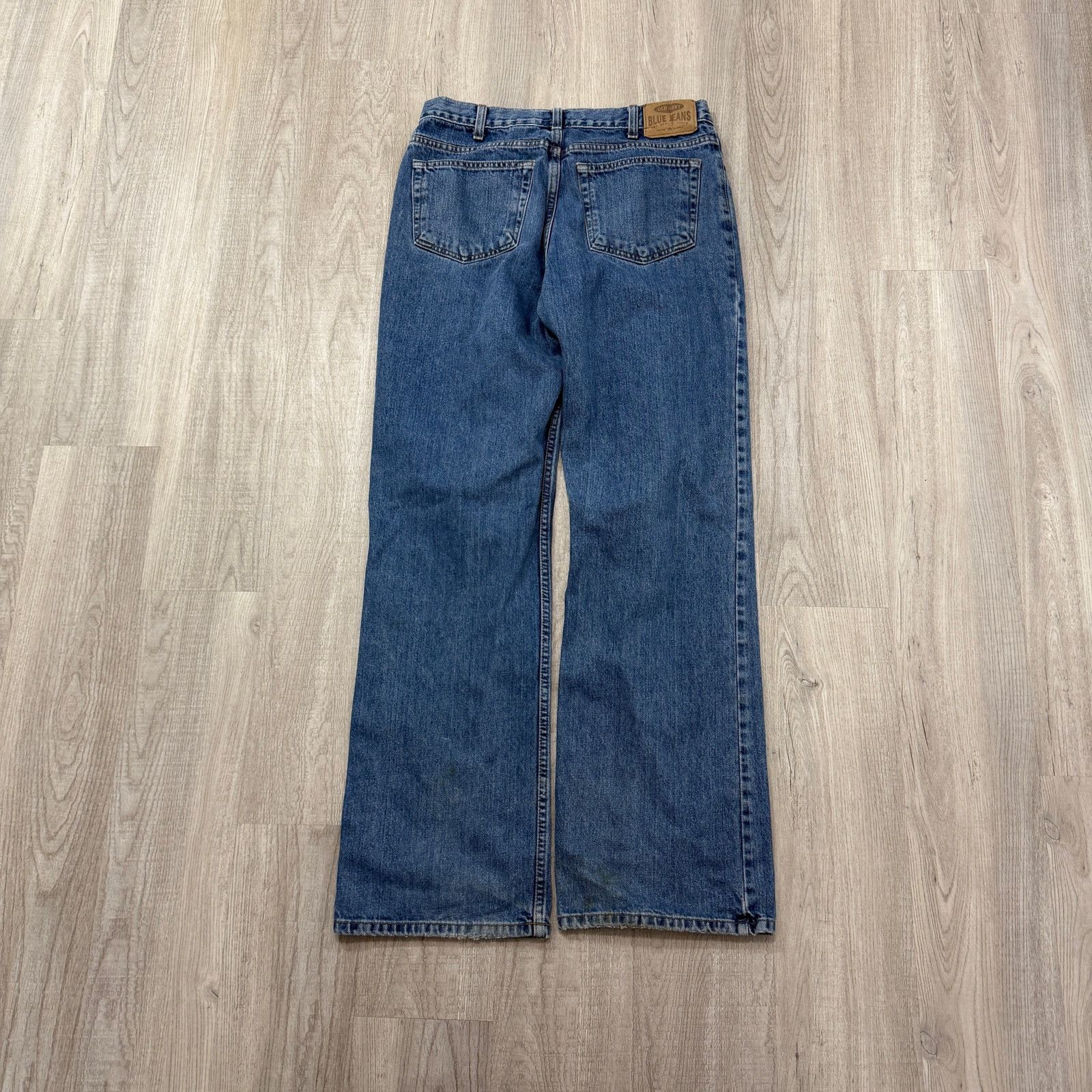 Old Navy Vintage Old Navy Blue Jeans Men's 33x34 y2k 10" Leg Opening Size US 33 - 7 Thumbnail
