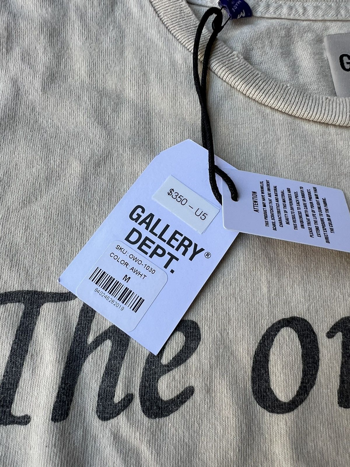 Gallery Dept. Gallery Dept. Only Way Out is In Tee Archival White Size US M / EU 48-50 / 2 - 3 Thumbnail