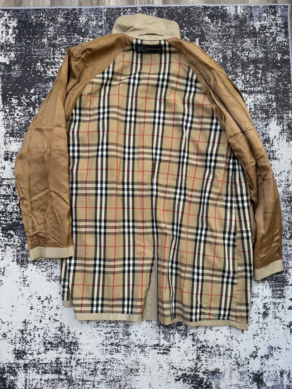Burberry × Vintage Vintage BURBERRY Full Pattern Nova Check Trench coat Jacket Size US M / EU 48-50 / 2 - 1 Thumbnail