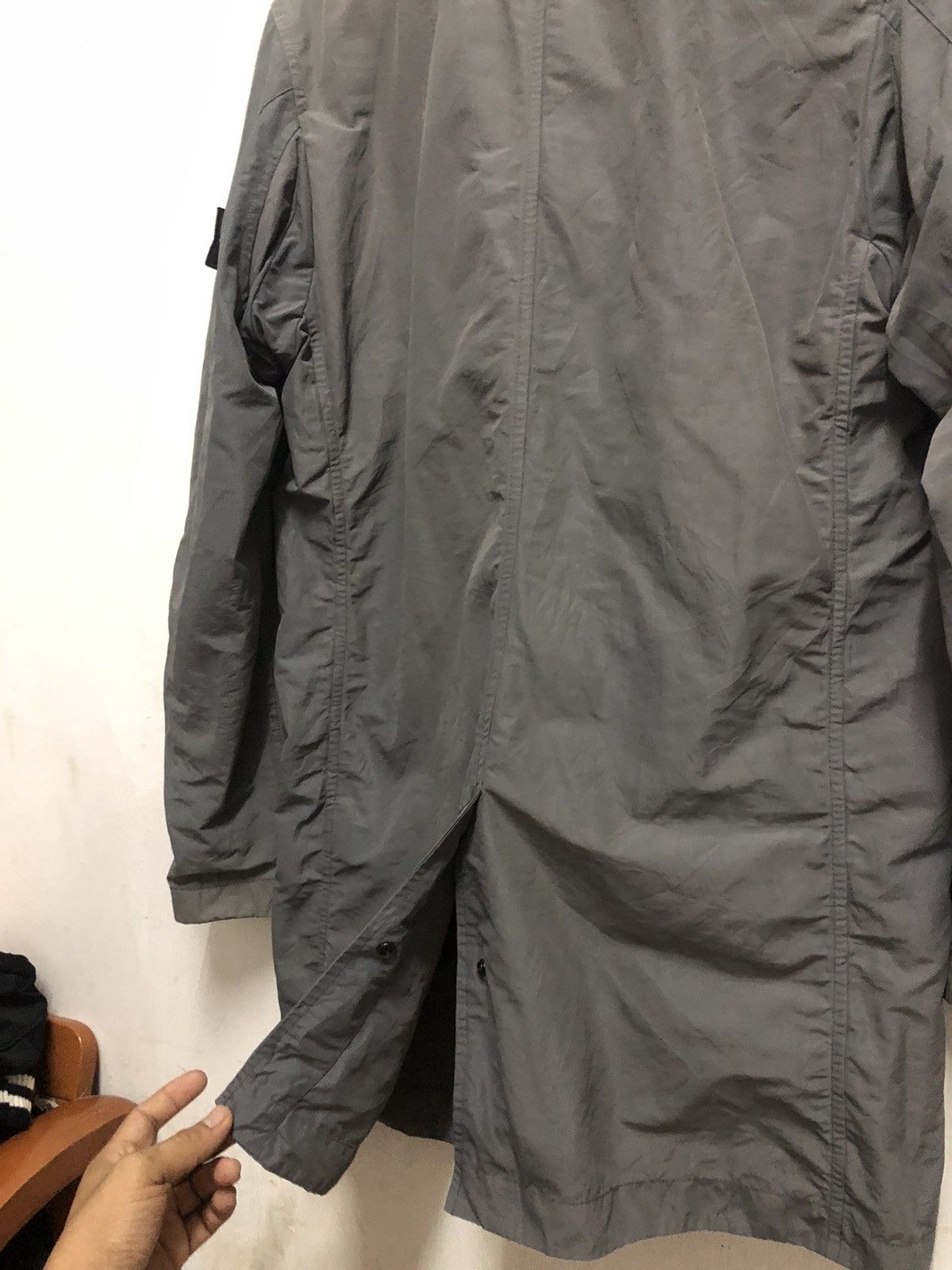 Stone Island mid-length micro reps trench coat Size US L / EU 52-54 / 3 - 5 Thumbnail