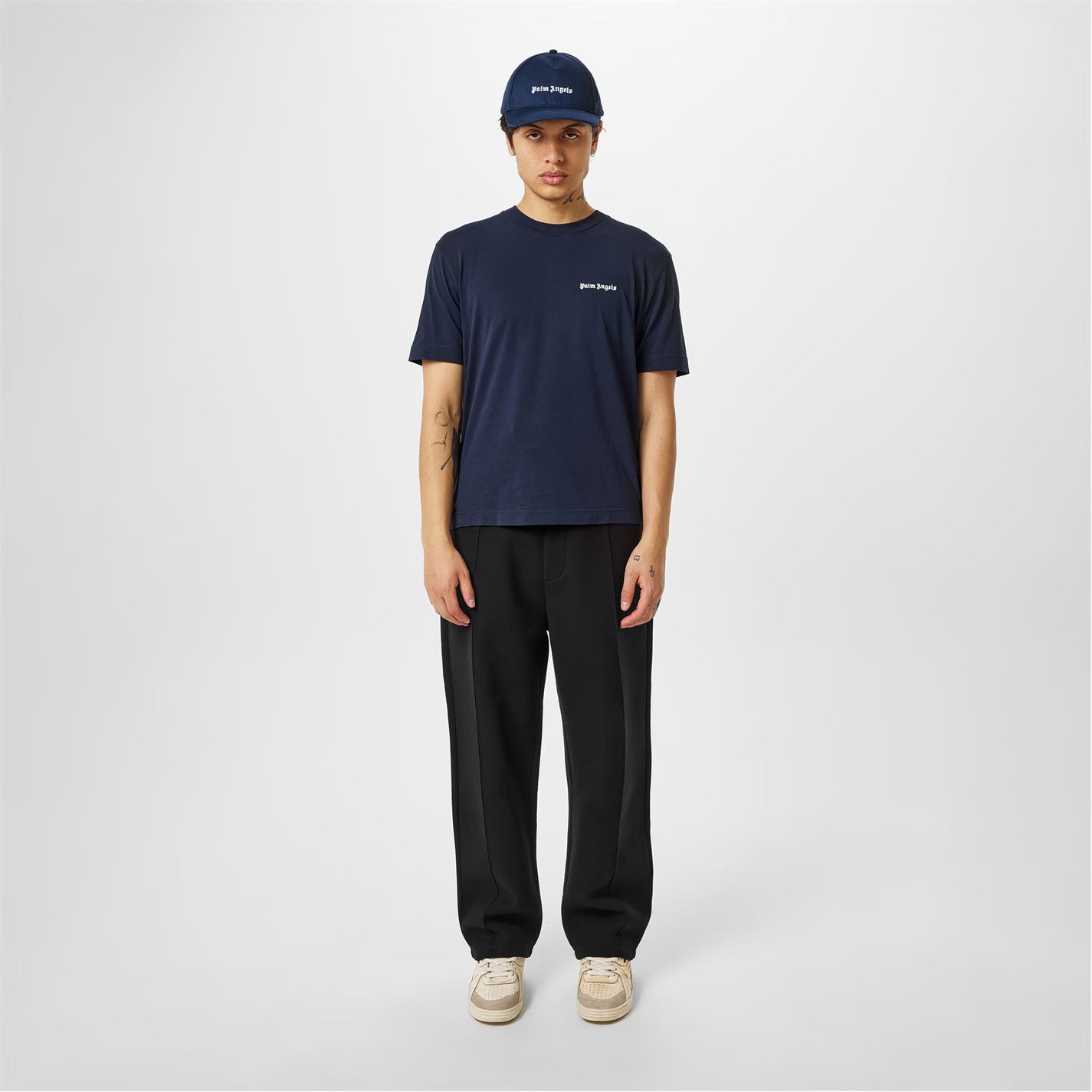 Palm Angels o1g2r1mq0426 Logo T-Shirt in Navy Size US M / EU 48-50 / 2 - 6 Thumbnail