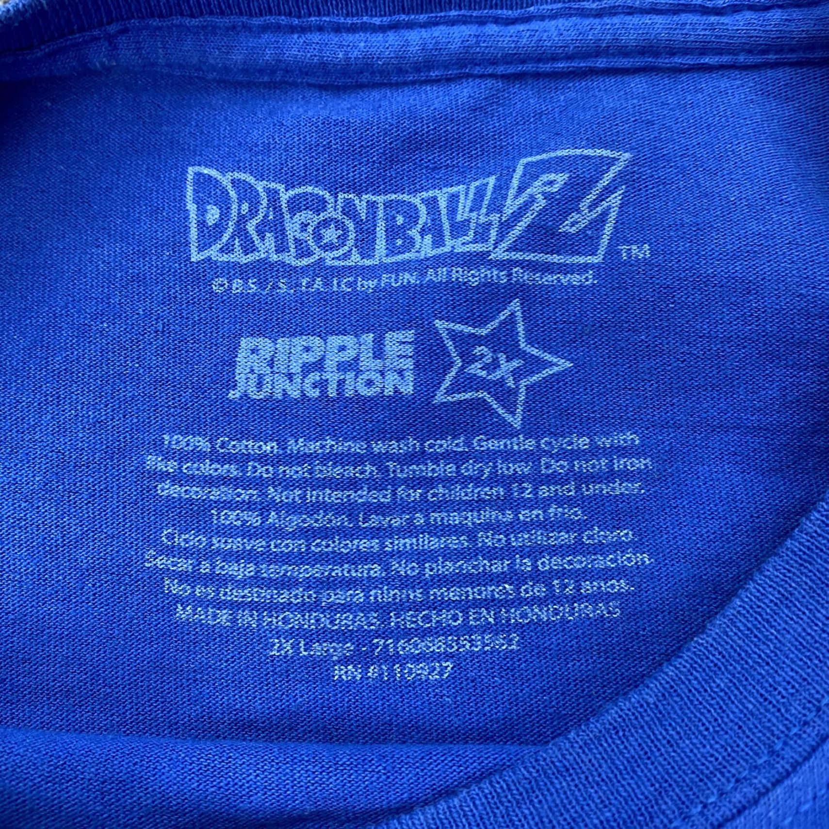 Ripple Junction VINTAGE? [No] Dragon Ball Z Shirt 2XL Blue Goku Piccolo Gohan Krillin Graphic Tee Men T-Shirt Size US XXL / EU 58 / 5 - 3 Thumbnail
