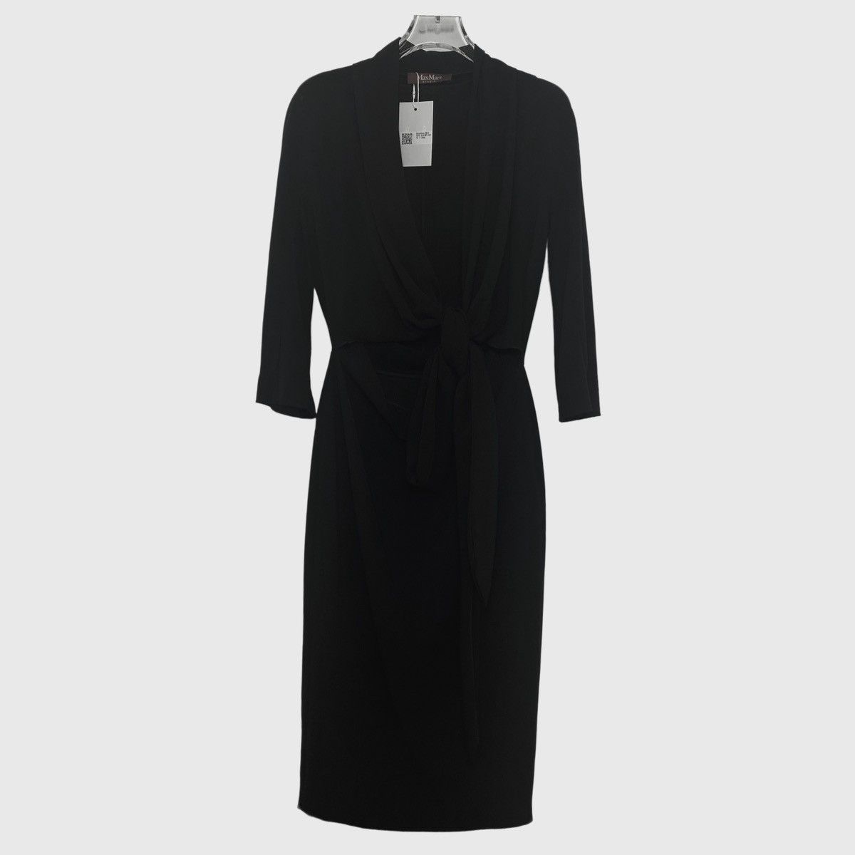 Max Mara MaxMara Black Silk Dress K26WX Size M / US 6-8 / IT 42-44 - 1 Thumbnail
