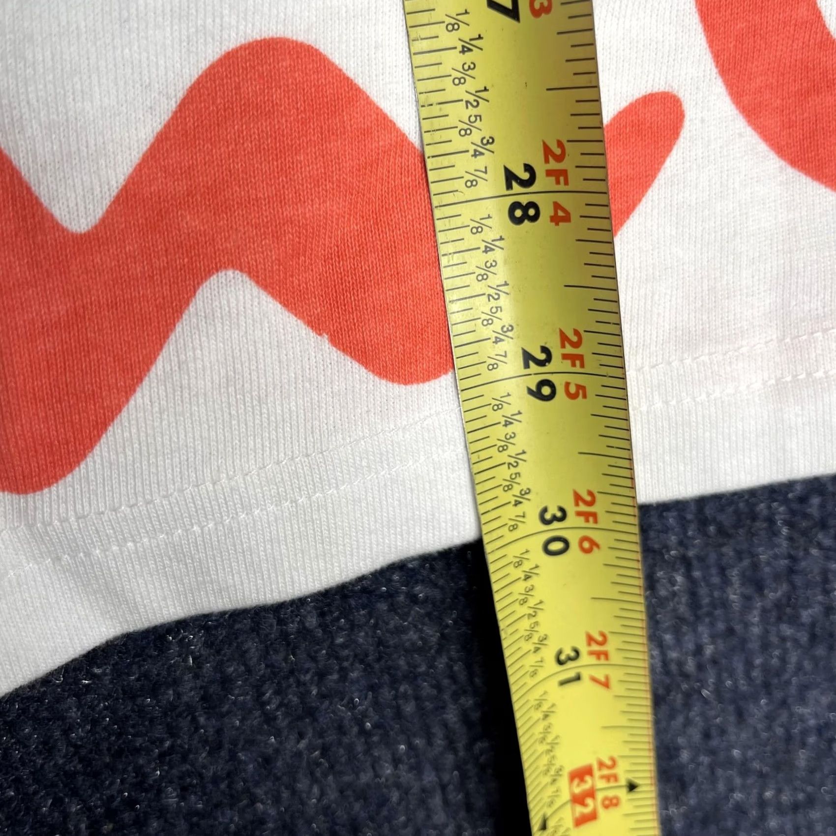 Champion VINTAGE Champion Shirt Mens Large White Orange Allover Logo Graphic Athletic Tee Size US L / EU 52-54 / 3 - 3 Thumbnail