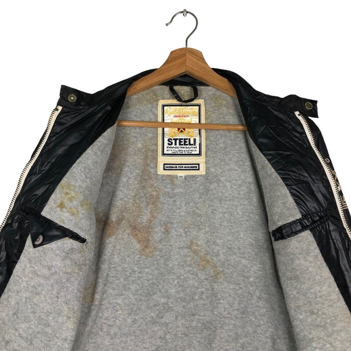 Japanese Brand VINTAGE BIKER JACKET PUNK DESIGN PARACHUTE REALMASTER STEEL Size US M / EU 48-50 / 2 - 14 Thumbnail