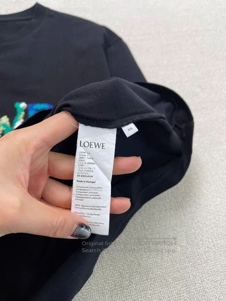 Loewe Loewe FW24 Logo Letter Embroidery Casual Loose Round Neck Size XS / US 0-2 / IT 36-38 - 3 Thumbnail