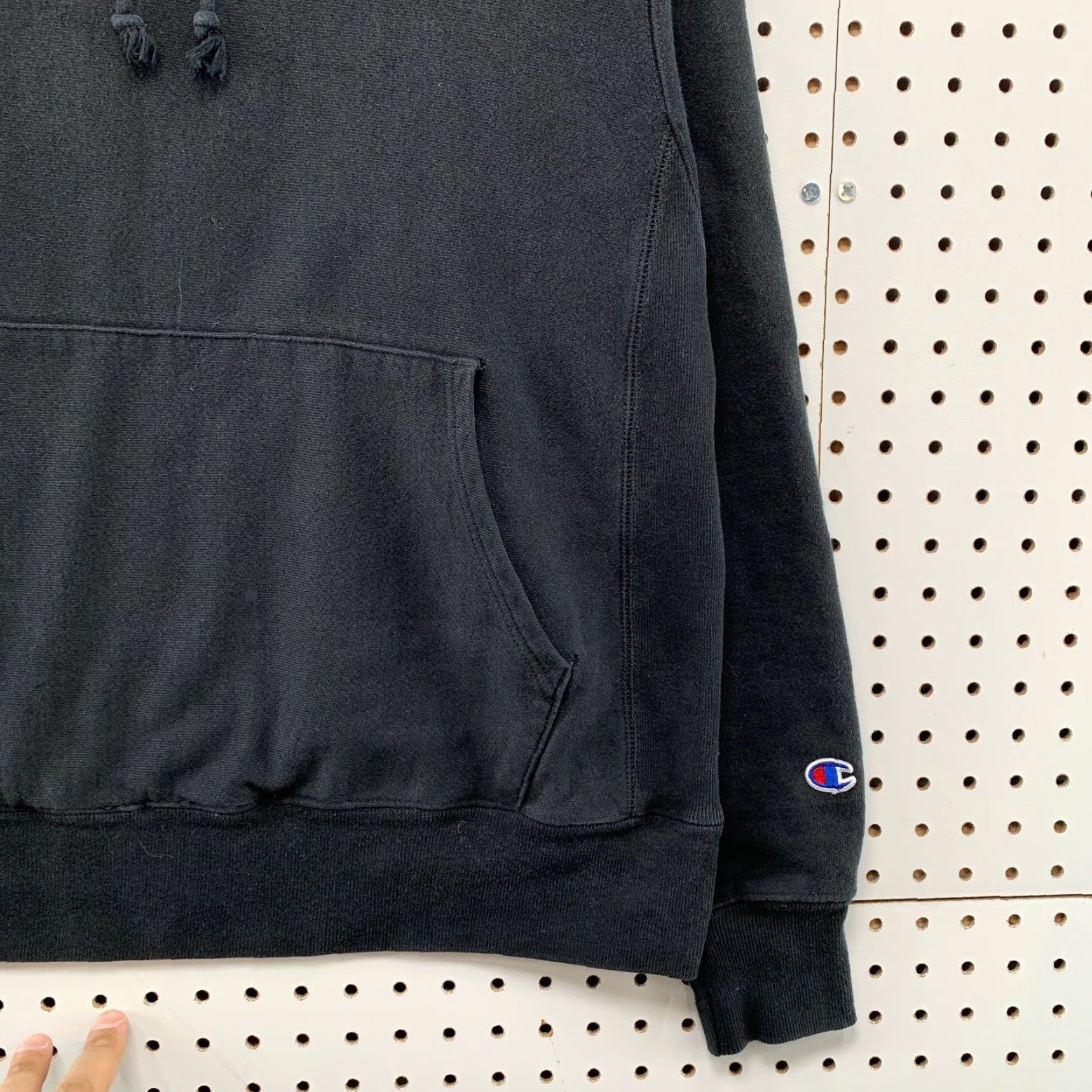 Champion Champion Reverse Weave Hoodie Sweatshirt Mens Medium Black Heavyweight Pullover Size US M / EU 48-50 / 2 - 6 Thumbnail