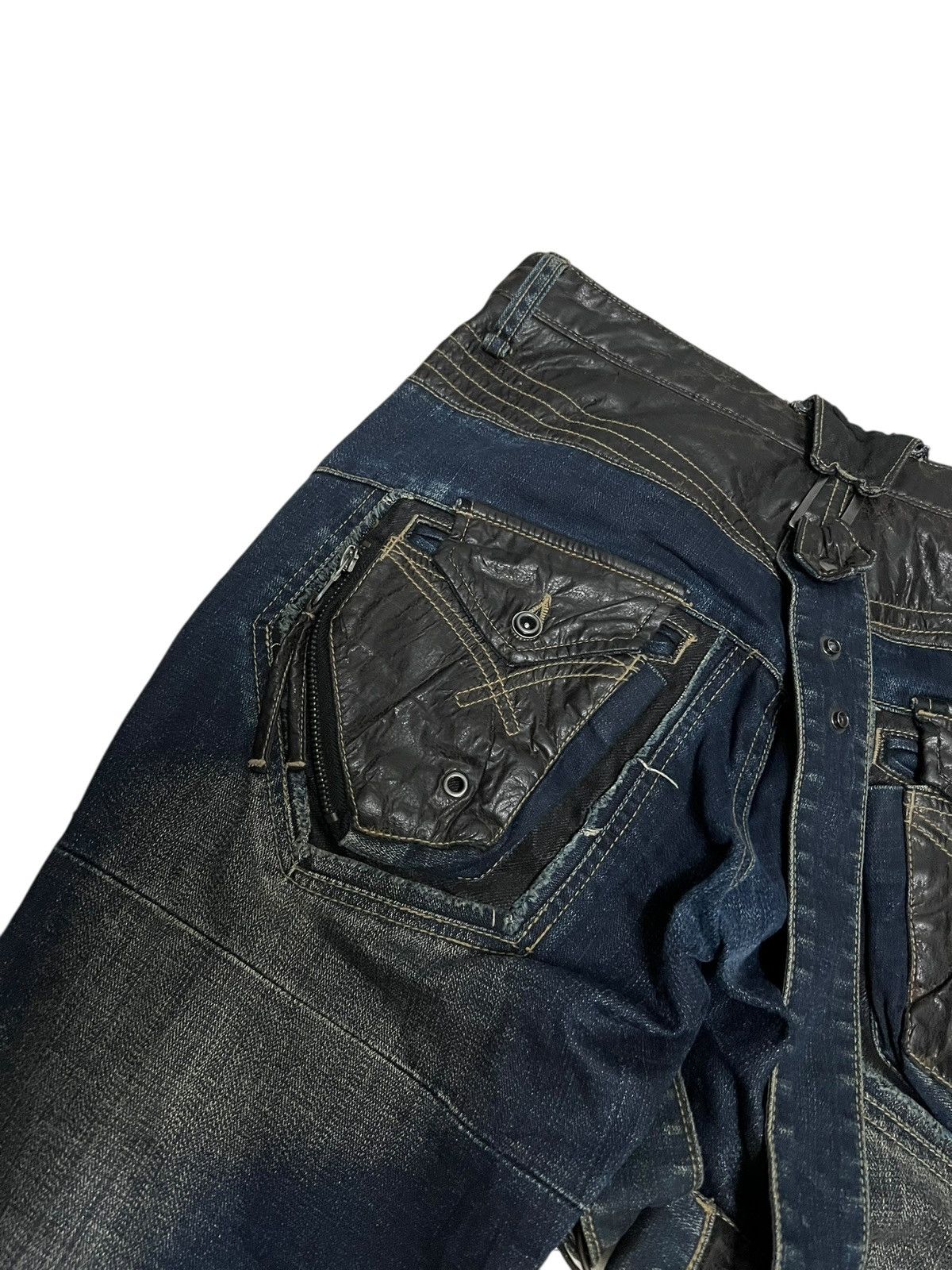 If Six Was Nine 🔥Very Rare PPFM Like If Six Was Nine Style Patchwork Jean Size US 33 - 15 Thumbnail