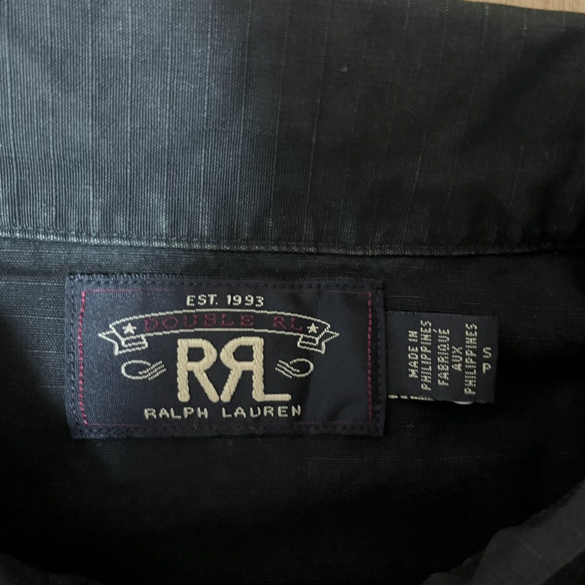 RRL Ralph Lauren RRL Garment-Dyed Black Ripstop Fatigue Size US S / EU 44-46 / 1 - 2 Thumbnail