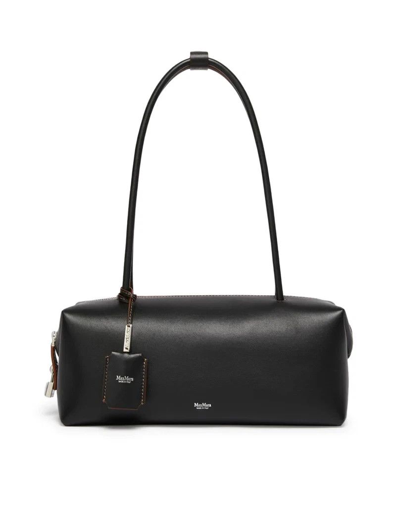 MAX MARA Black Leather Top Handle Bag New And Authentic