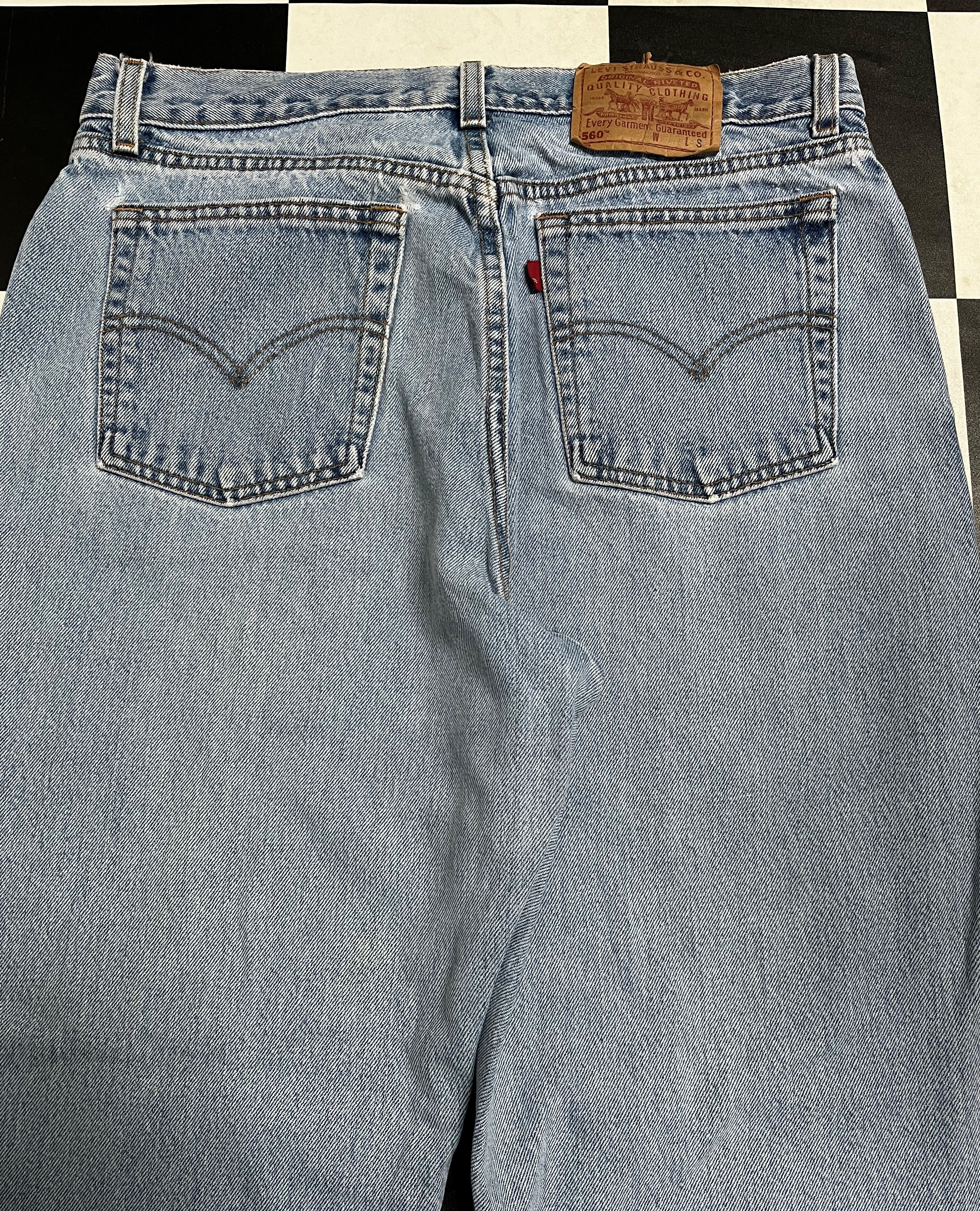 Levi's Vintage Levis 560 Loose Fit Straight Leg Jeans -L194 Size US 33 - 7 Thumbnail