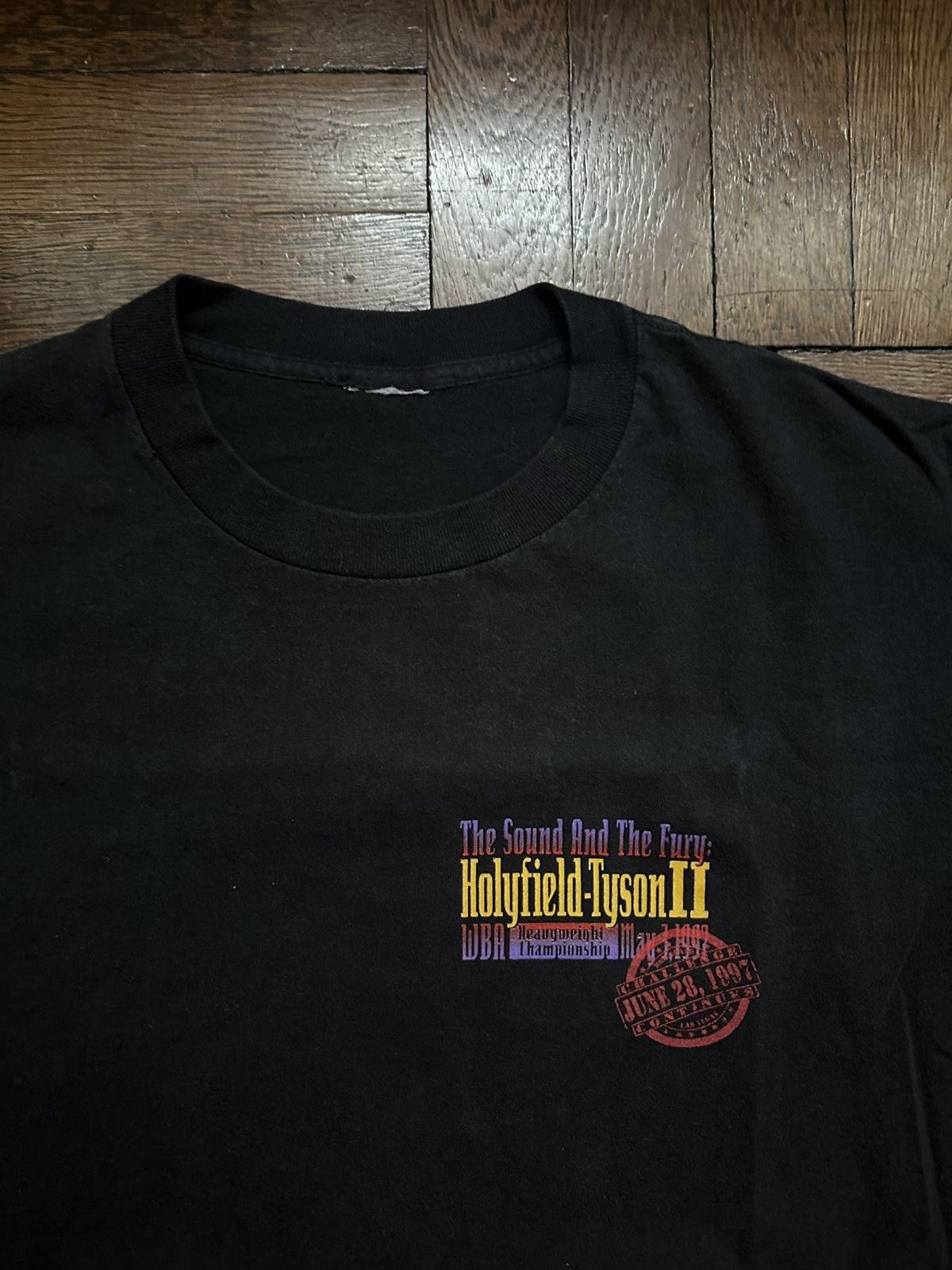 Rap Tees Vintage 1997 Tyson vs Holyfield II T Shirt Bite Fight Promo Size US XL / EU 56 / 4 - 4 Thumbnail