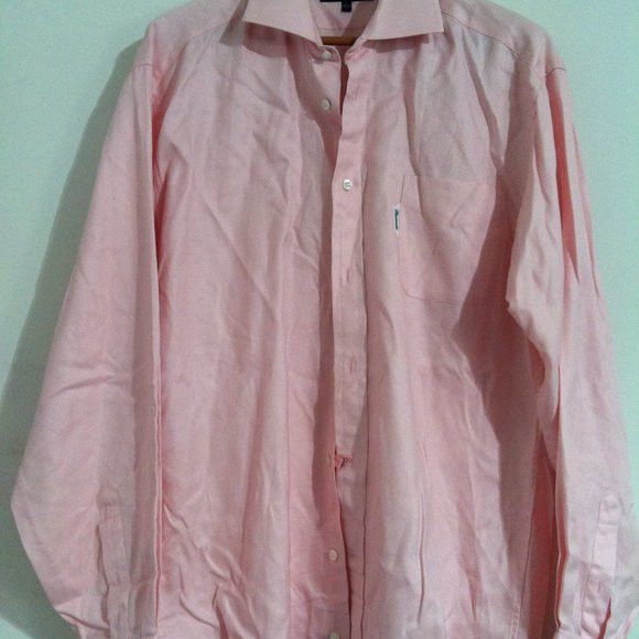 Faconnable FACONNABLE MENS PINK 100%COTTON DRESS SHIRT SIZE: 17.5 Size US XL / EU 56 / 4 - 6 Thumbnail