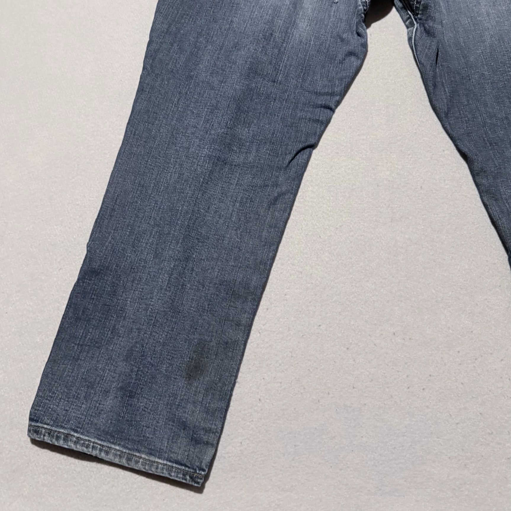 Lee Lee Jeans Blue Denim Stretch Straight Zip Fly - 40x30 Mens Regular Size US 40 / EU 56 - 7 Thumbnail