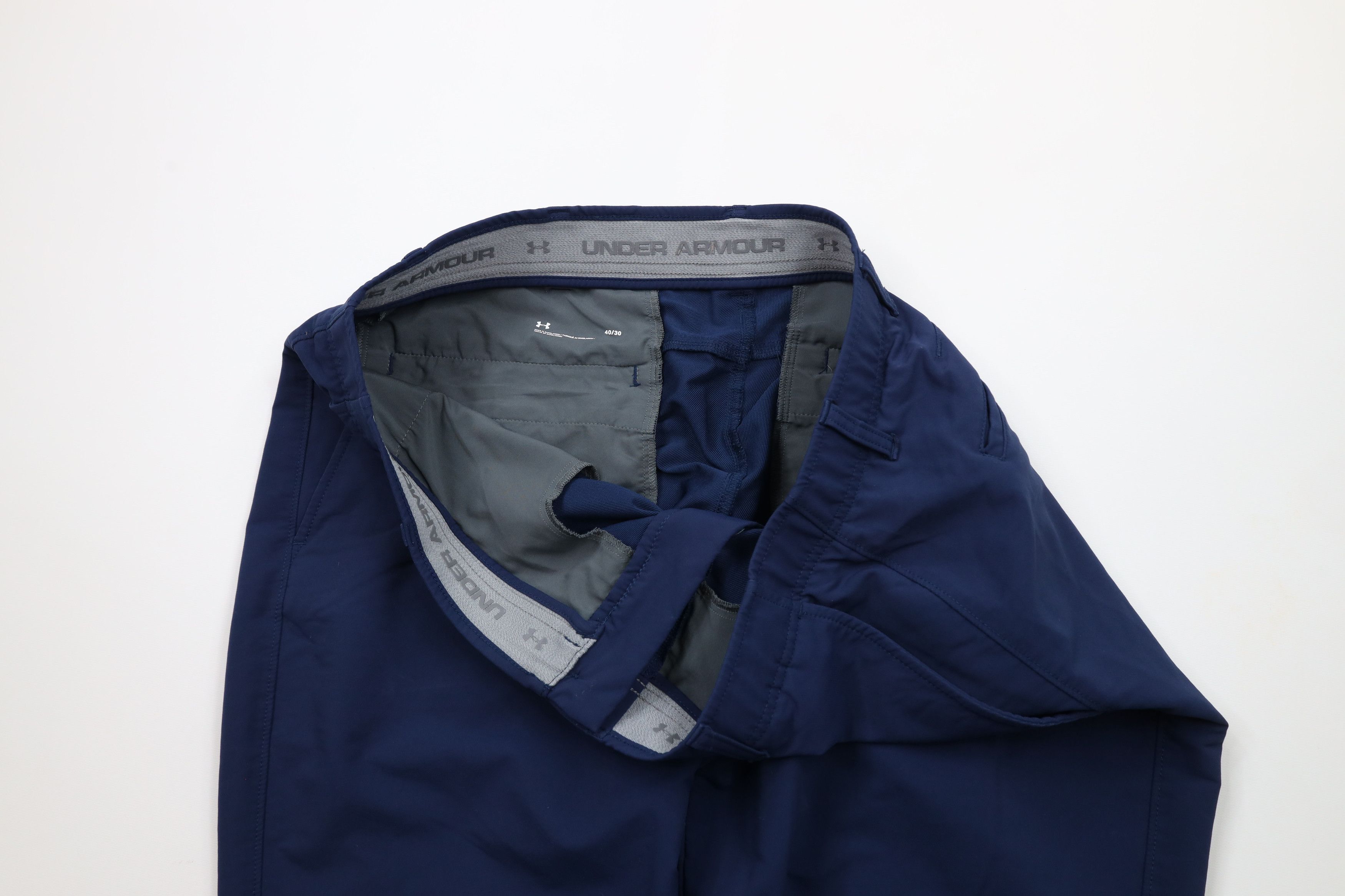 Under Armour × Vintage Under Armour Stretch Tech Golfing Golf Chino Pants Blue Size US 40 / EU 56 - 6 Thumbnail