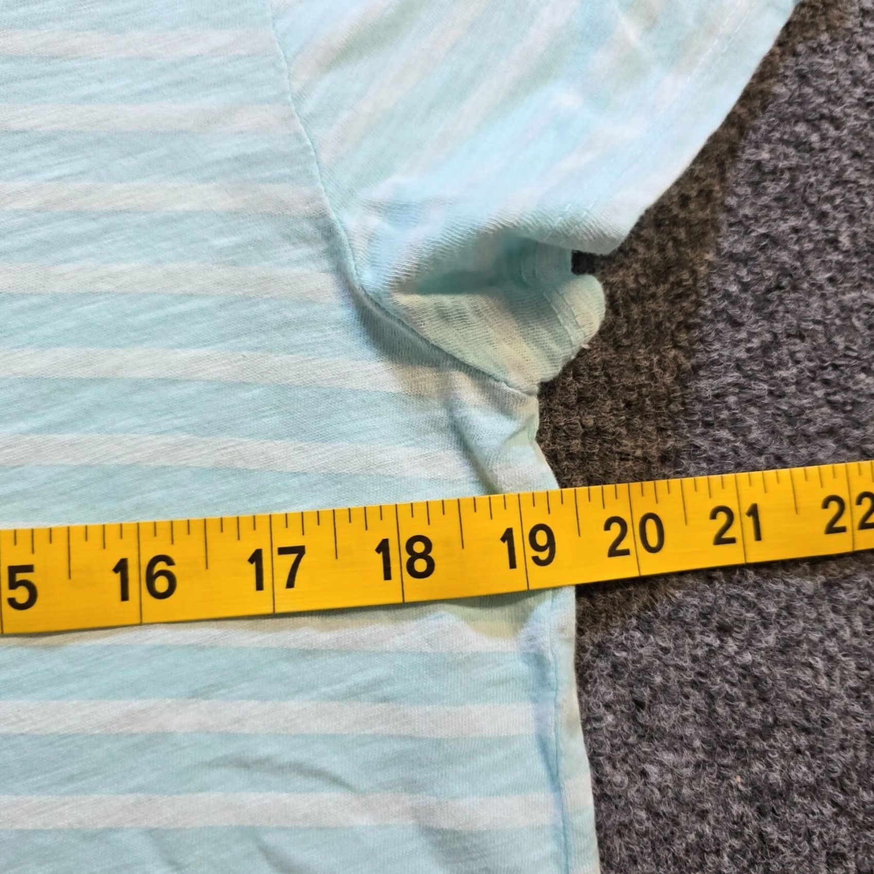 Vintage Fresh Produce Womens XS Size Medium Blue Striped Casual Shirt Size XXL / US 16-18 / IT 52-54 - 5 Thumbnail