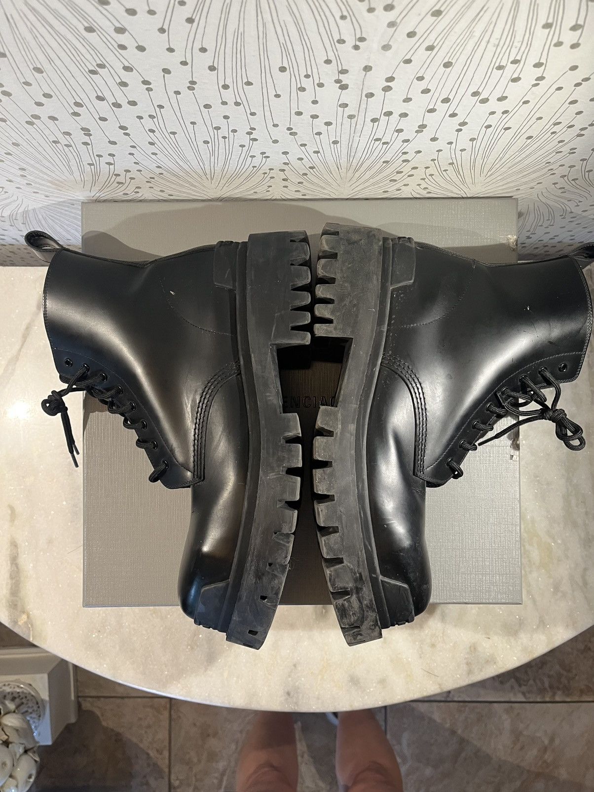Balenciaga Balenciaga Strike Boot black leather 10 Size US 10 / EU 43 - 4 Thumbnail