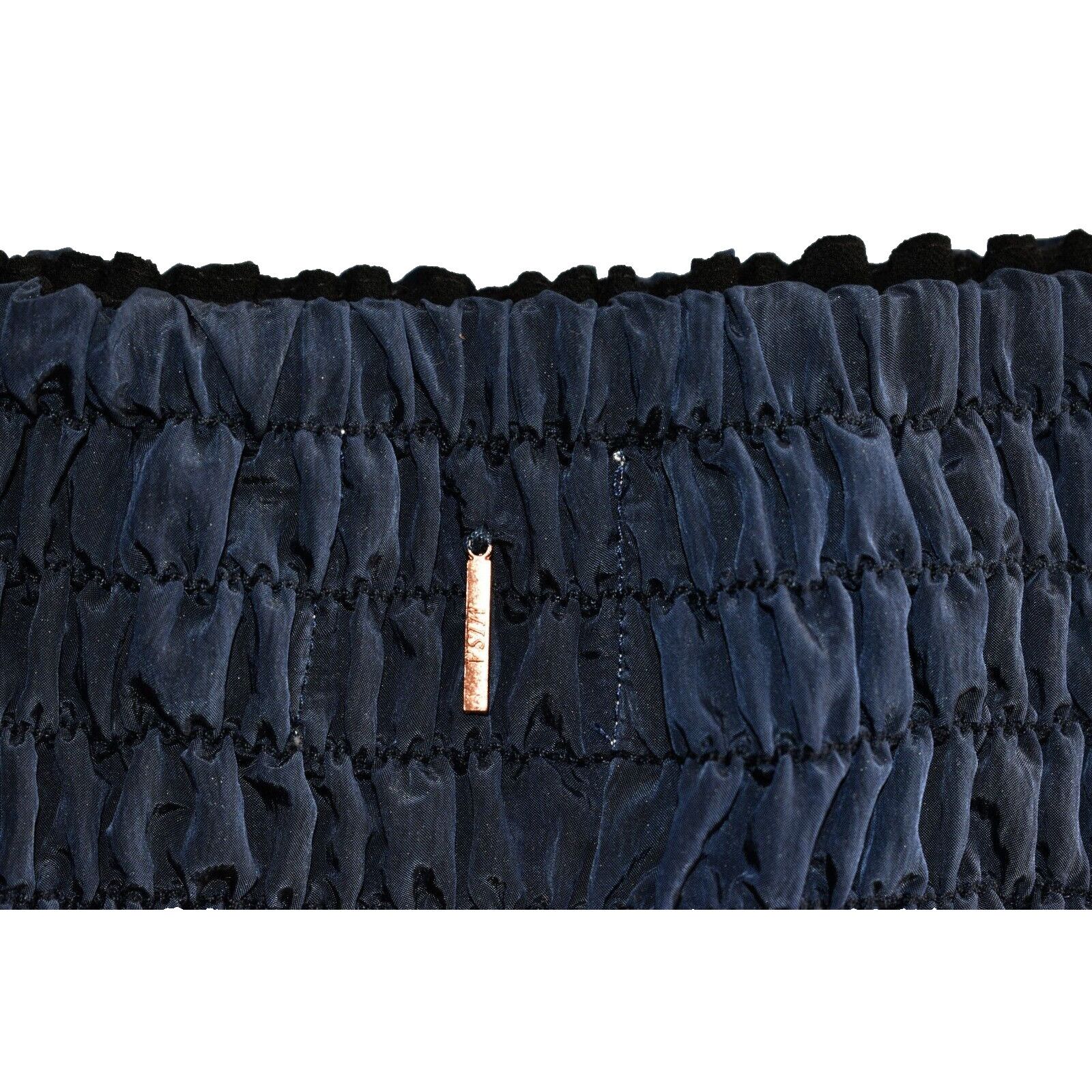 MISA Los Angeles NEW MISA LOS ANGELES Midnight Azar Smocked Mini Skirt Size S Size 24" / US 00 / IT 34 - 4 Thumbnail