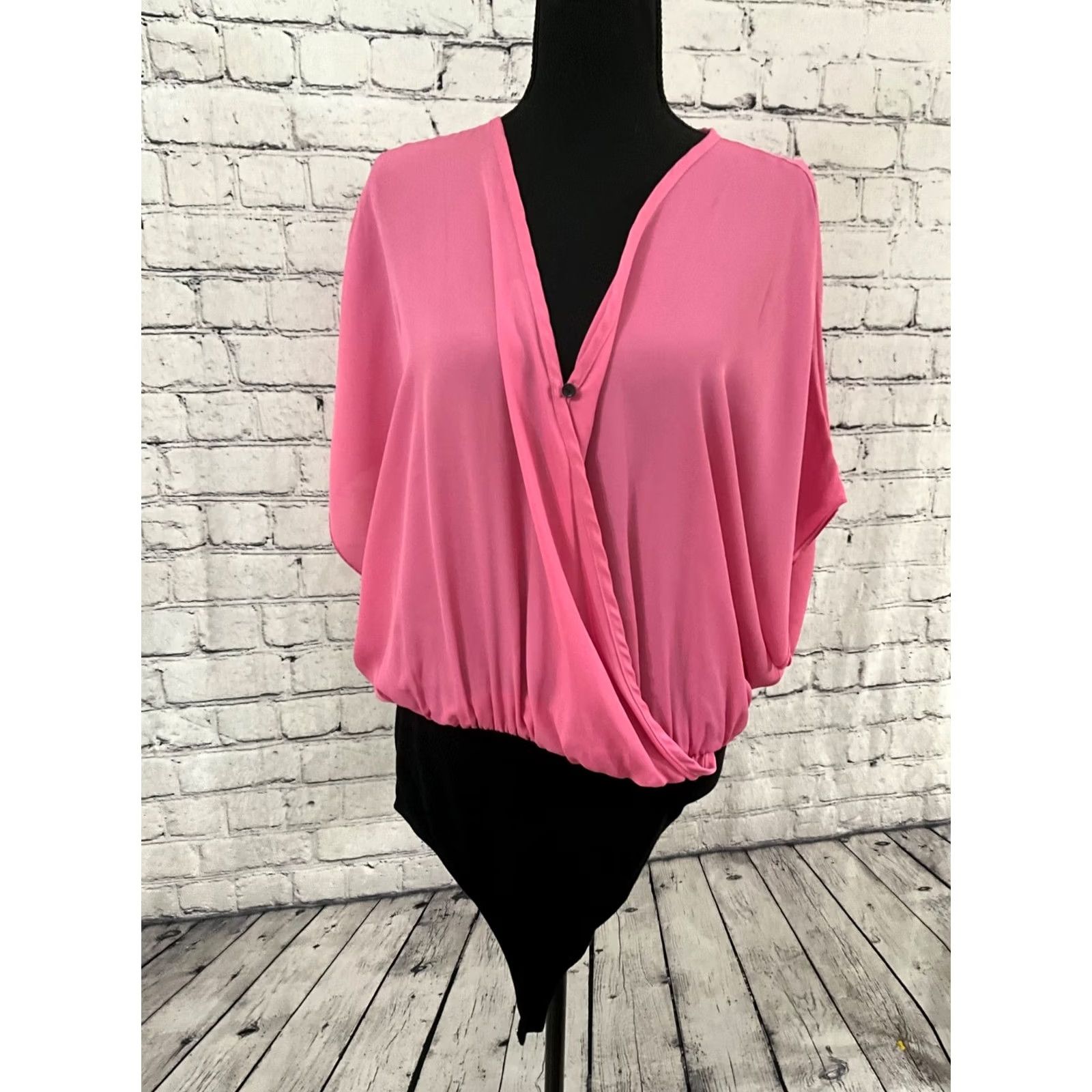 Vintage WHITE BIRCH WOMENS BLOUSE XL PINK LONG SLEEVE NWT Size XL / US 12-14 / IT 48-50 - 4 Thumbnail