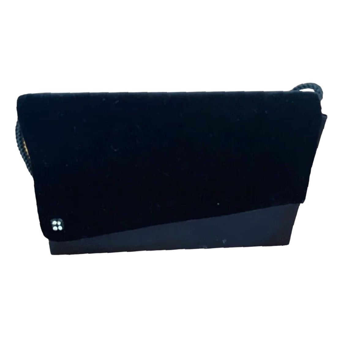 Vintage VINTAGE La Regale Satin Velvet Black Evening Bag Clutch Shoulder Bag Womens Size ONE SIZE - 4 Thumbnail