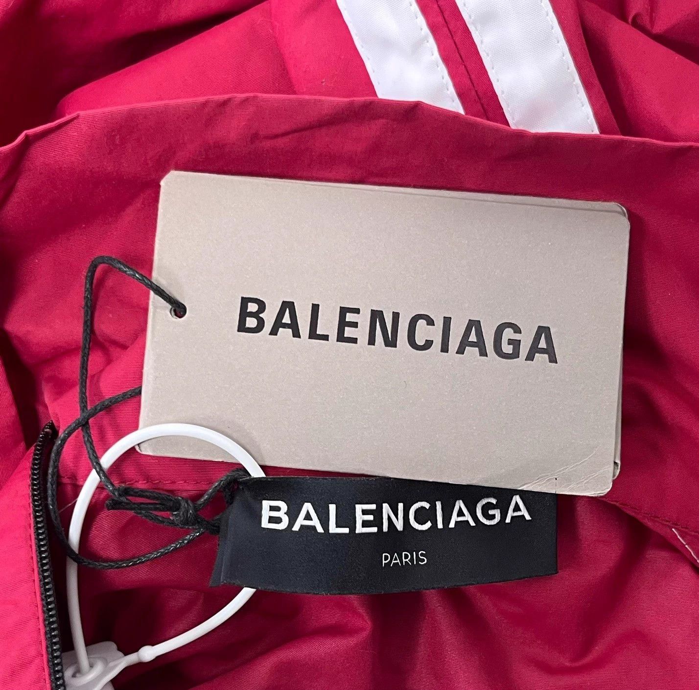 Balenciaga Balenciaga Logo Zip-Up Jacket, Women's, Red Size M / US 6-8 / IT 42-44 - 4 Thumbnail