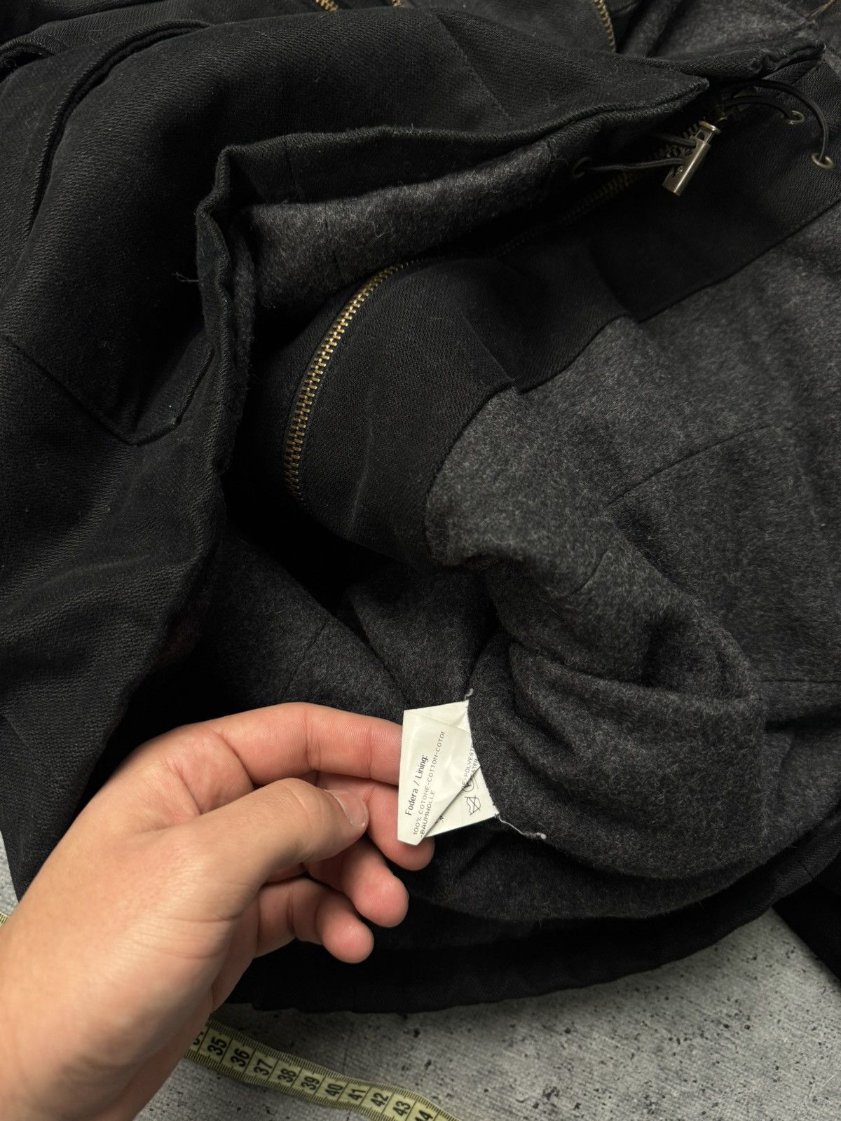 Mulberry Vintage 90’s Mulberry Multi Pocket Rick Owens Style Jacket Size L / US 10 / IT 46 - 14 Thumbnail