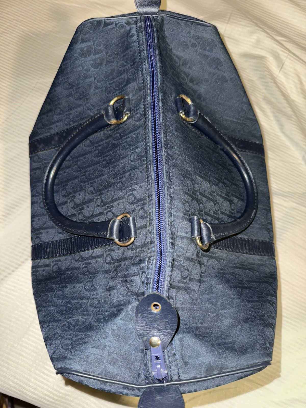 Christian Dior Trotter Boston Canvas