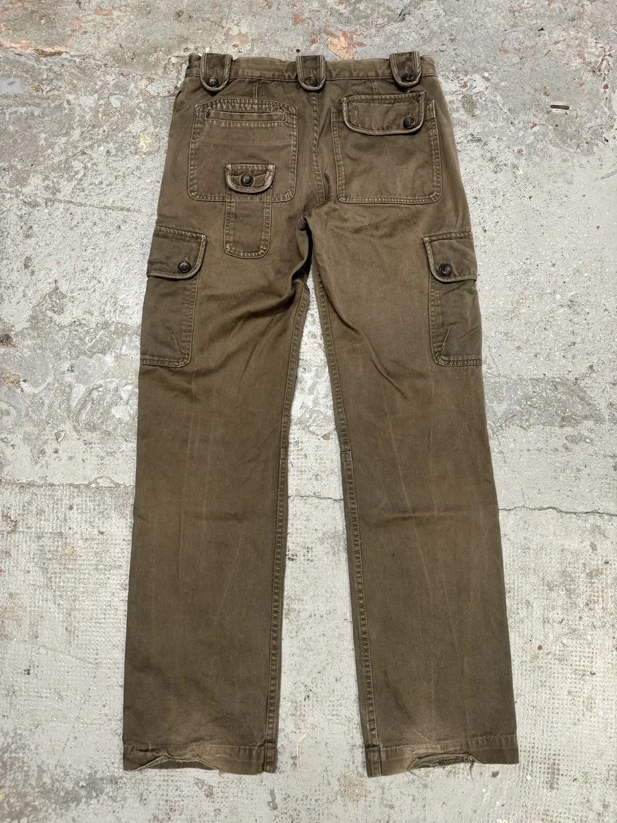 SS2008 Dolce & Gabbana Brown Faded Multi Pockets Pants